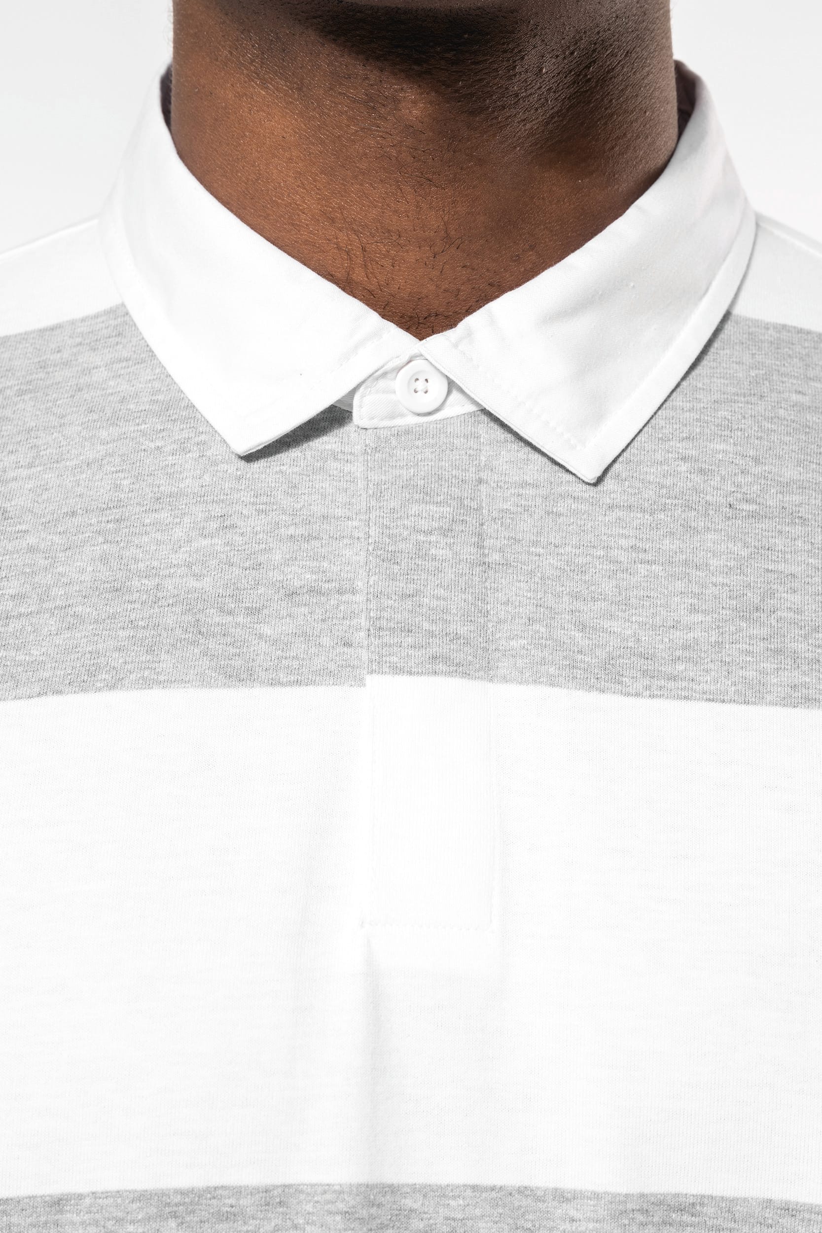 Polo rugby rayé manches courtes unisexe - Image 6