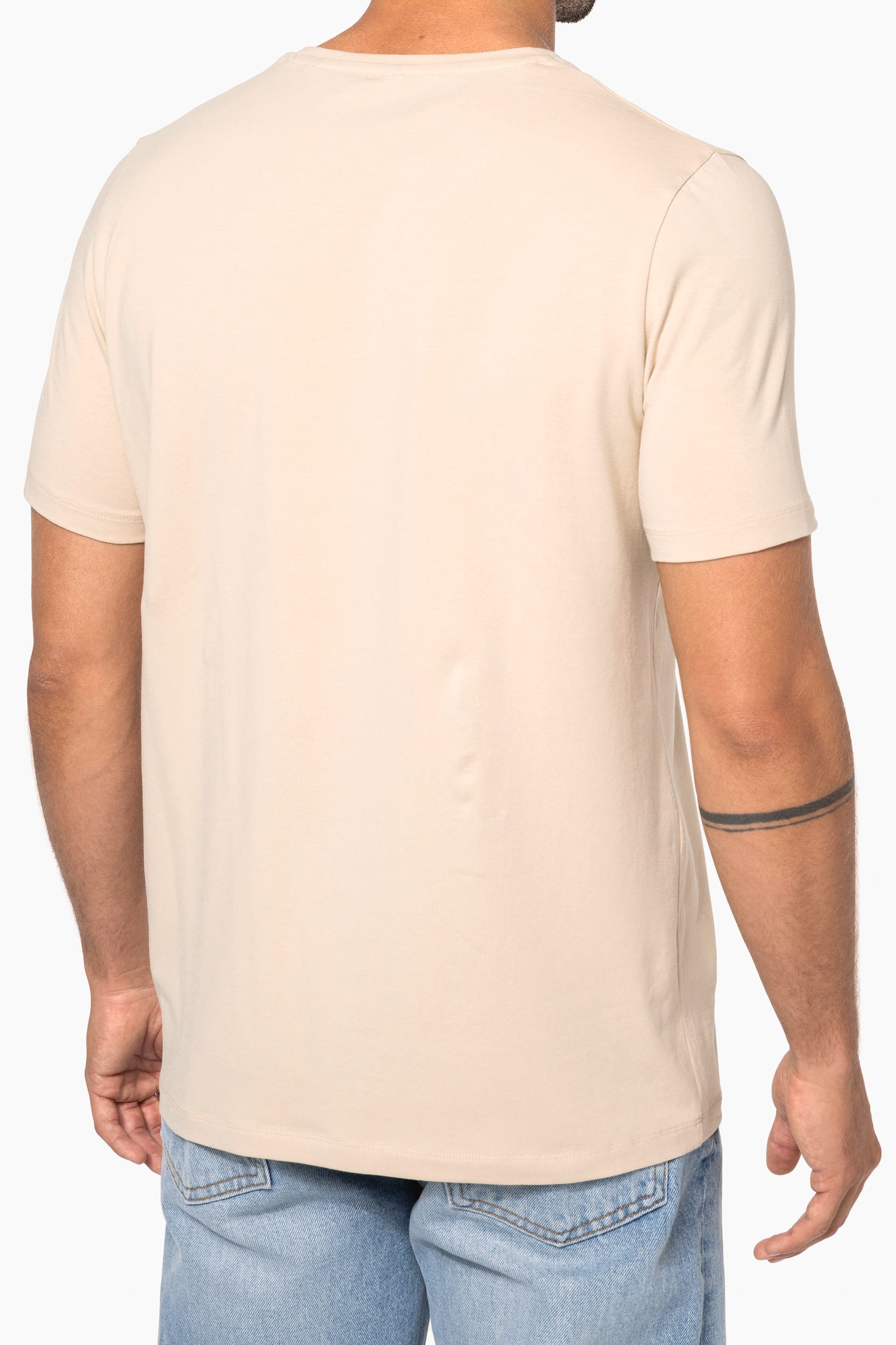 T-shirt decote redondo de manga curta