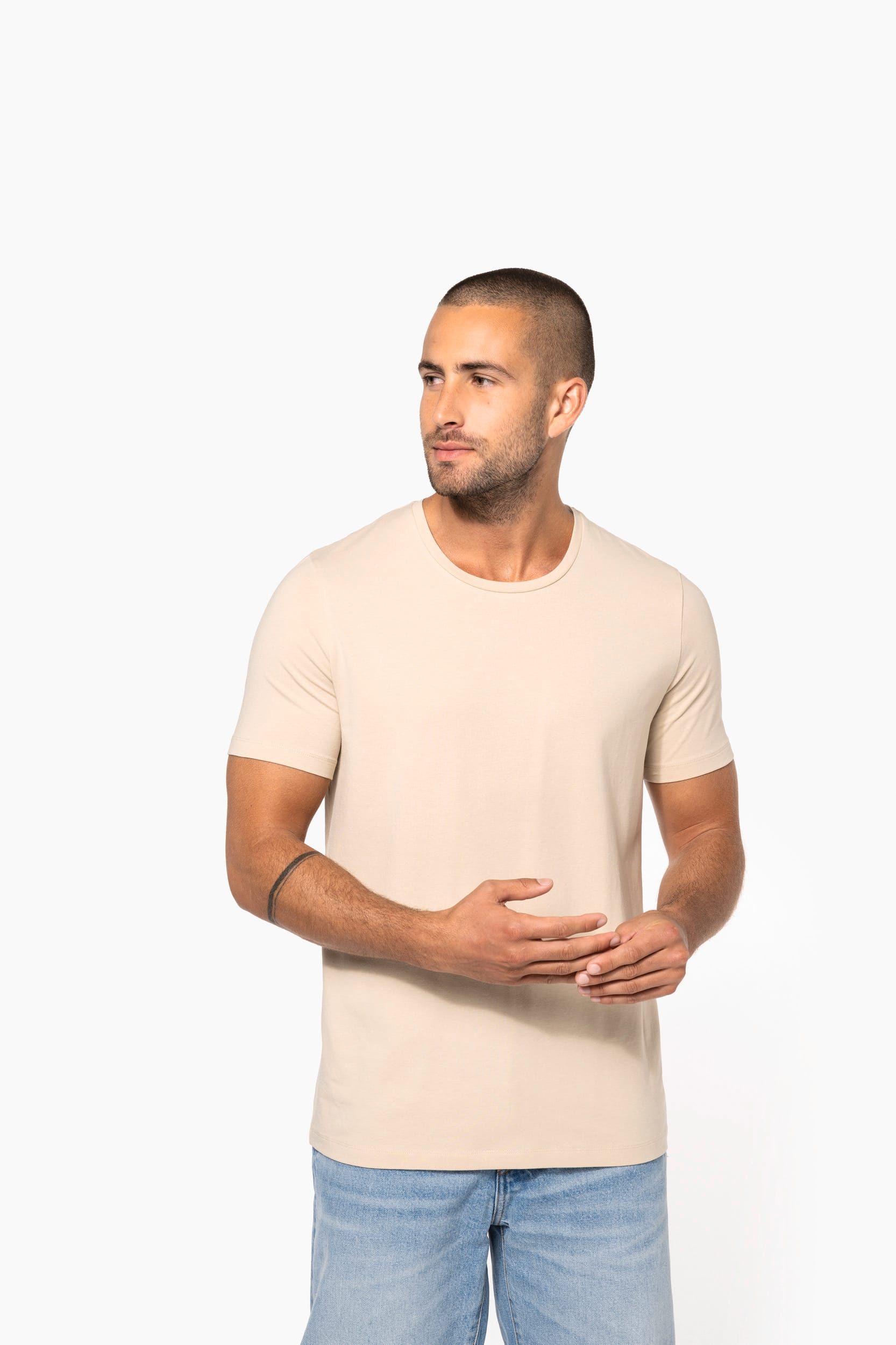 T-shirt col rond manches courtes homme - Image 4