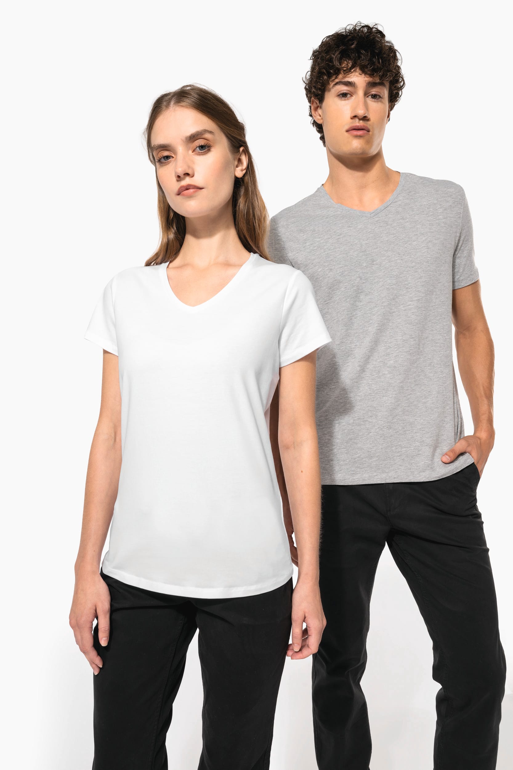 T-shirt col V manches courtes femme - Image 6