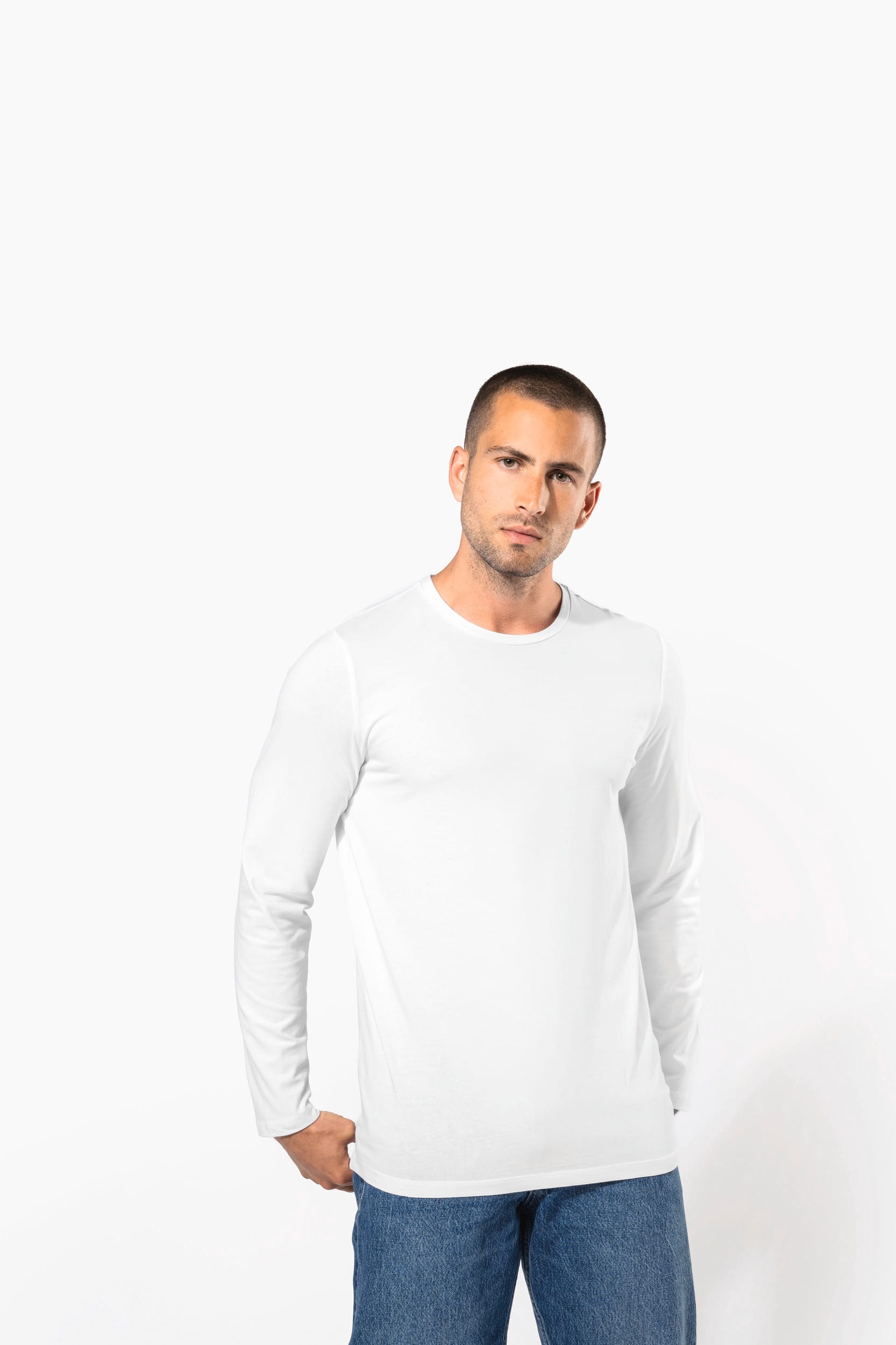 T-shirt col rond manches longues homme - Image 7
