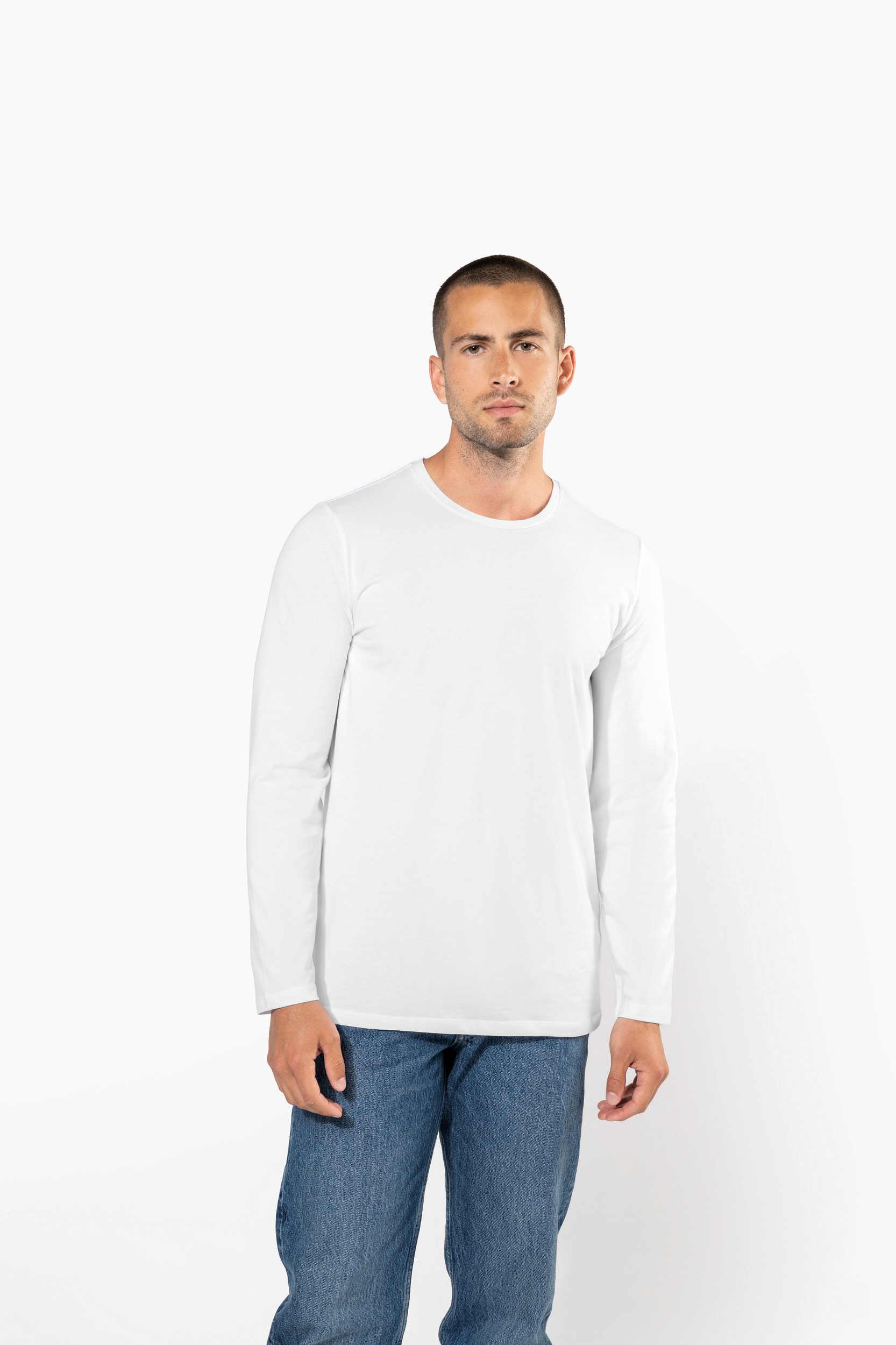 T-shirt ronde hals lange mouwen