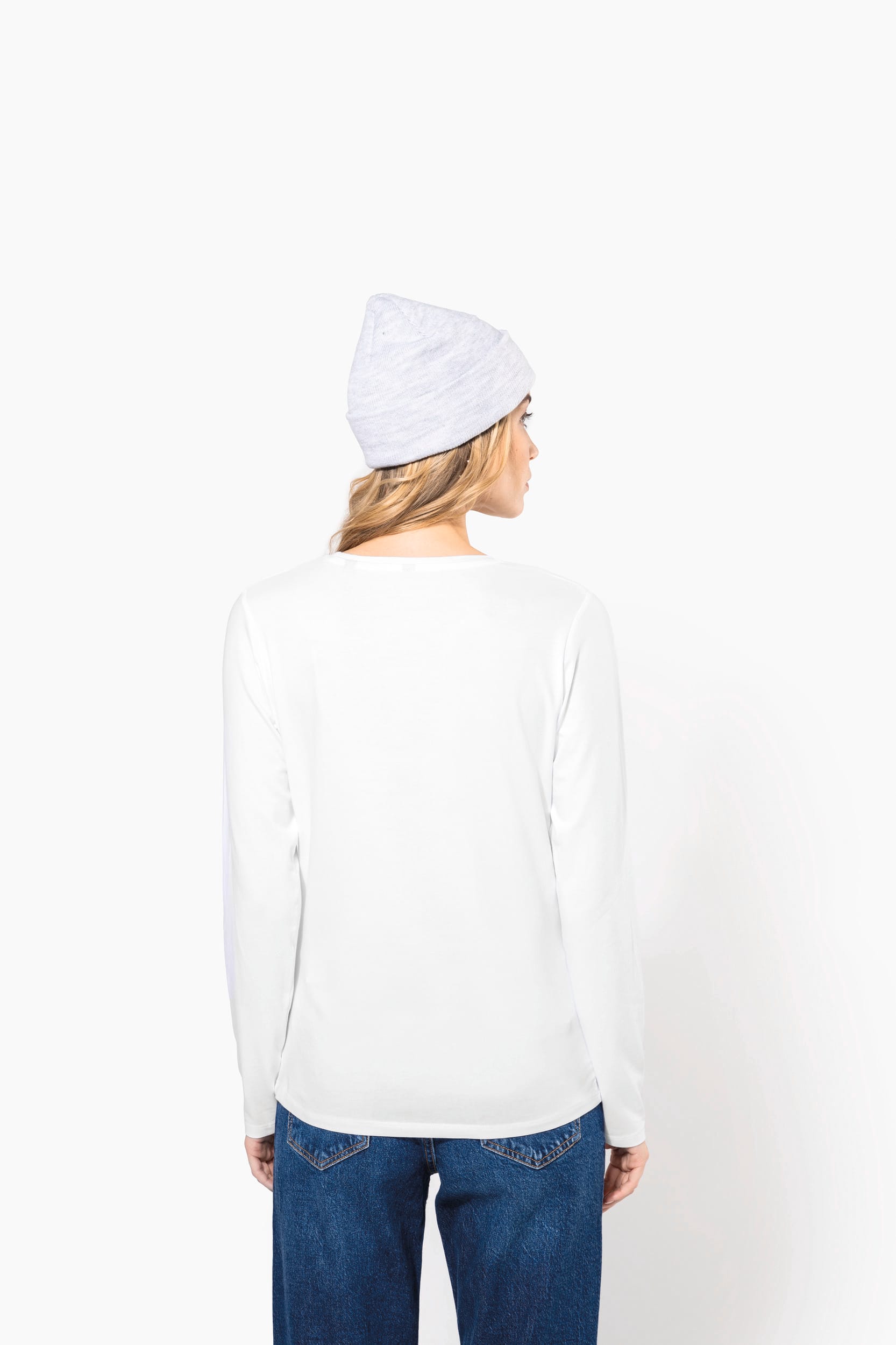 T-shirt col rond manches longues femme - Image 2