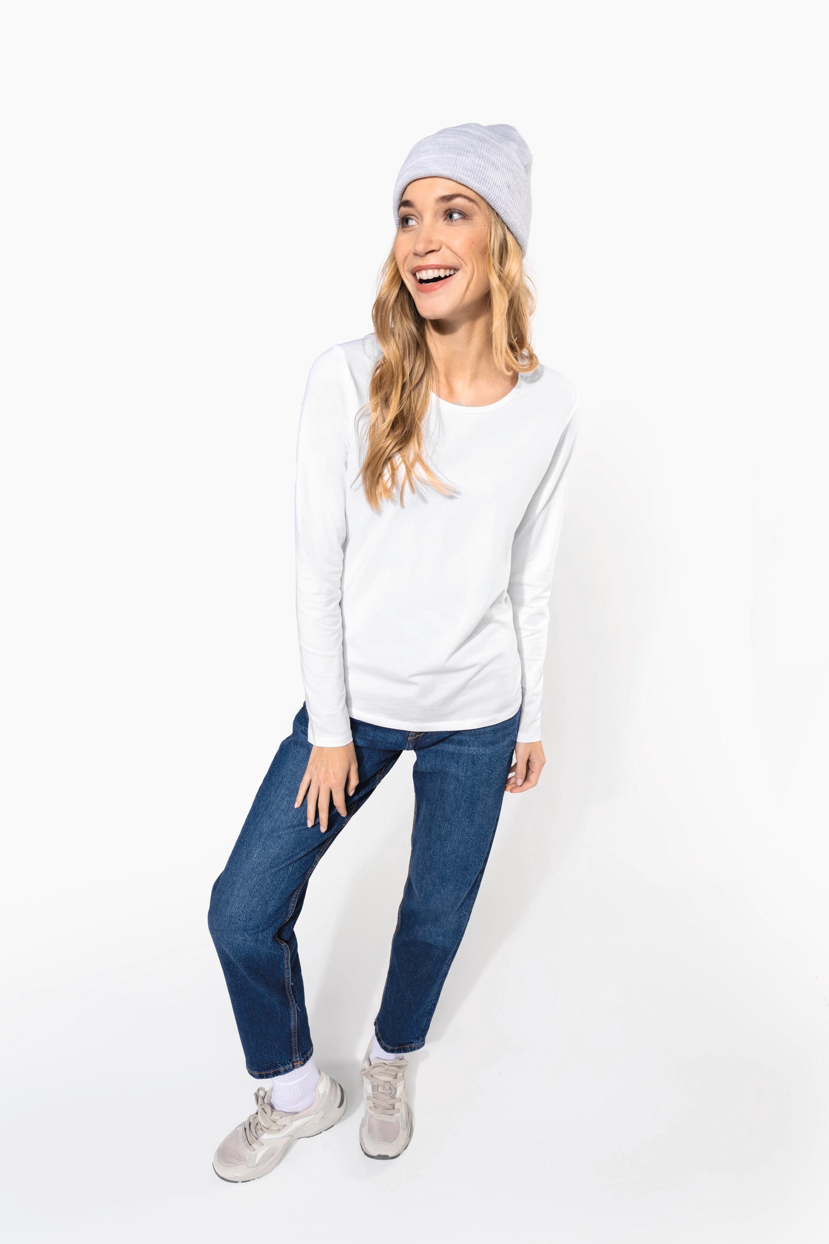 T-shirt col rond manches longues femme - Image 5