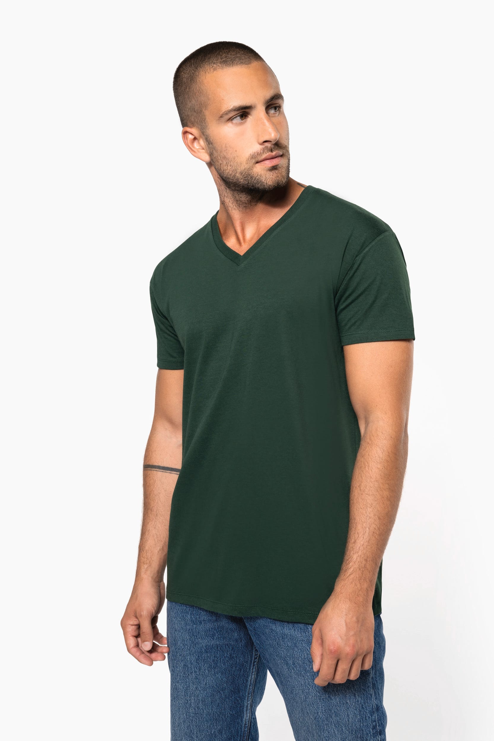 T-shirt BIO150 de homem decote V