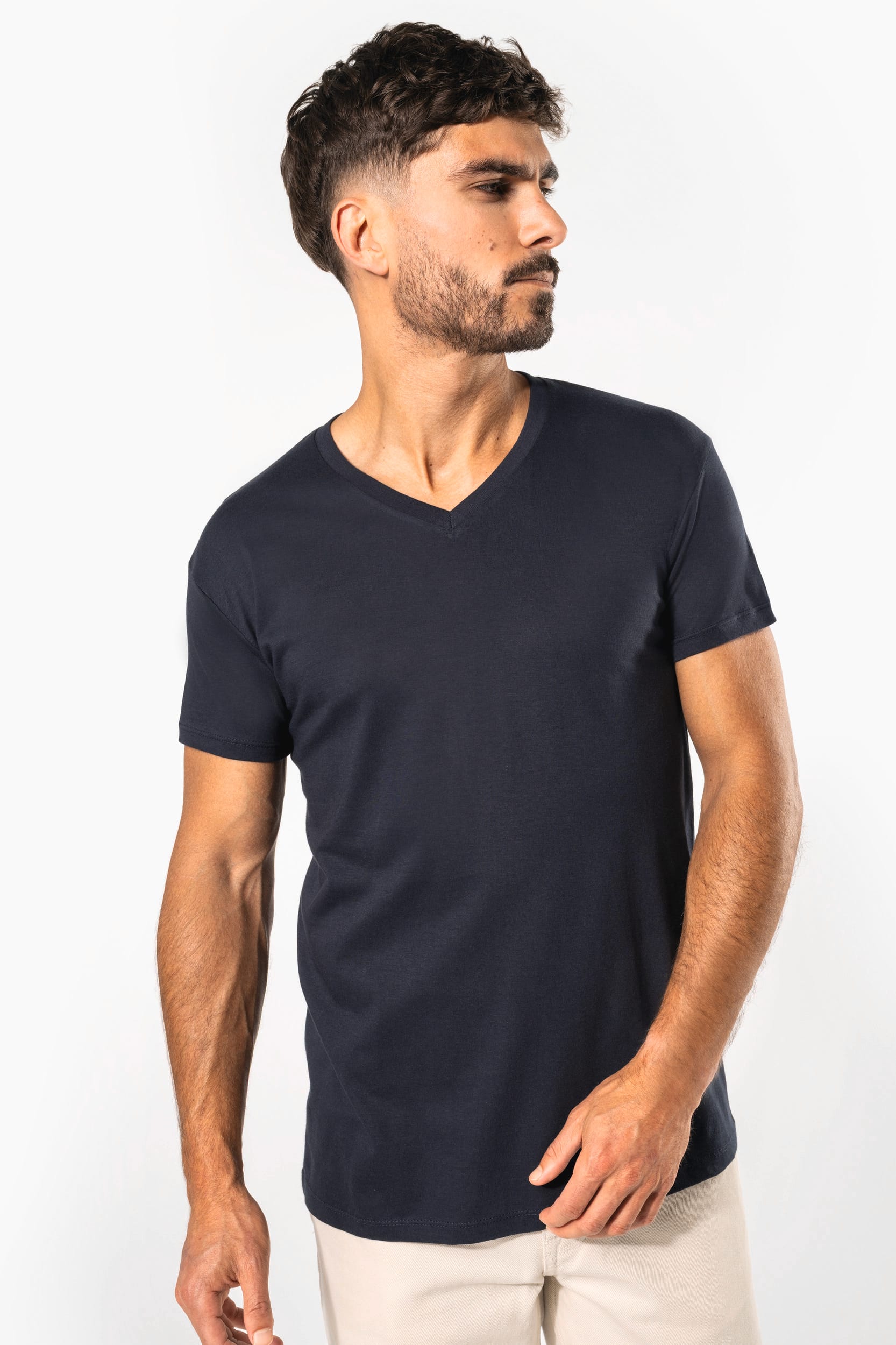 Camiseta BIO150 cuello de pico hombre