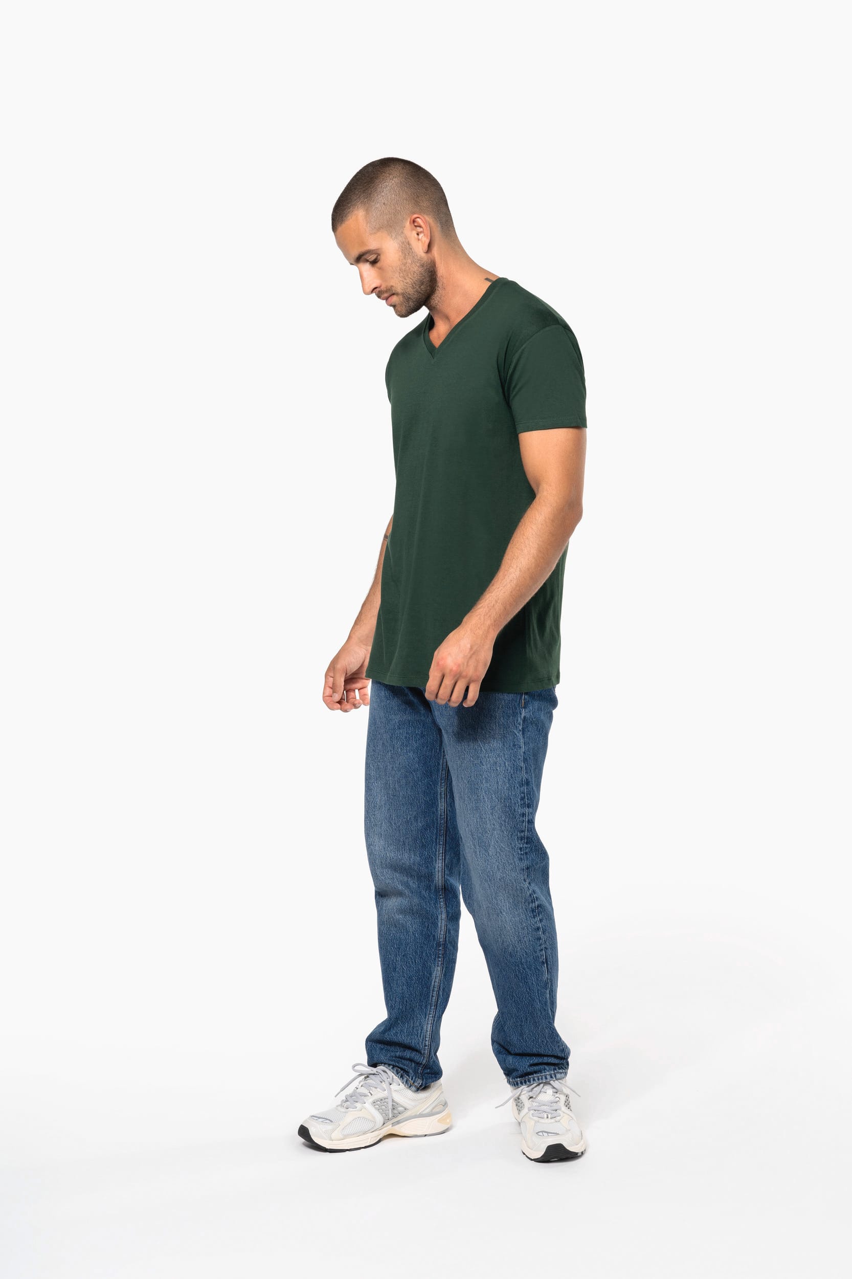 T-shirt BIO150 de homem decote V