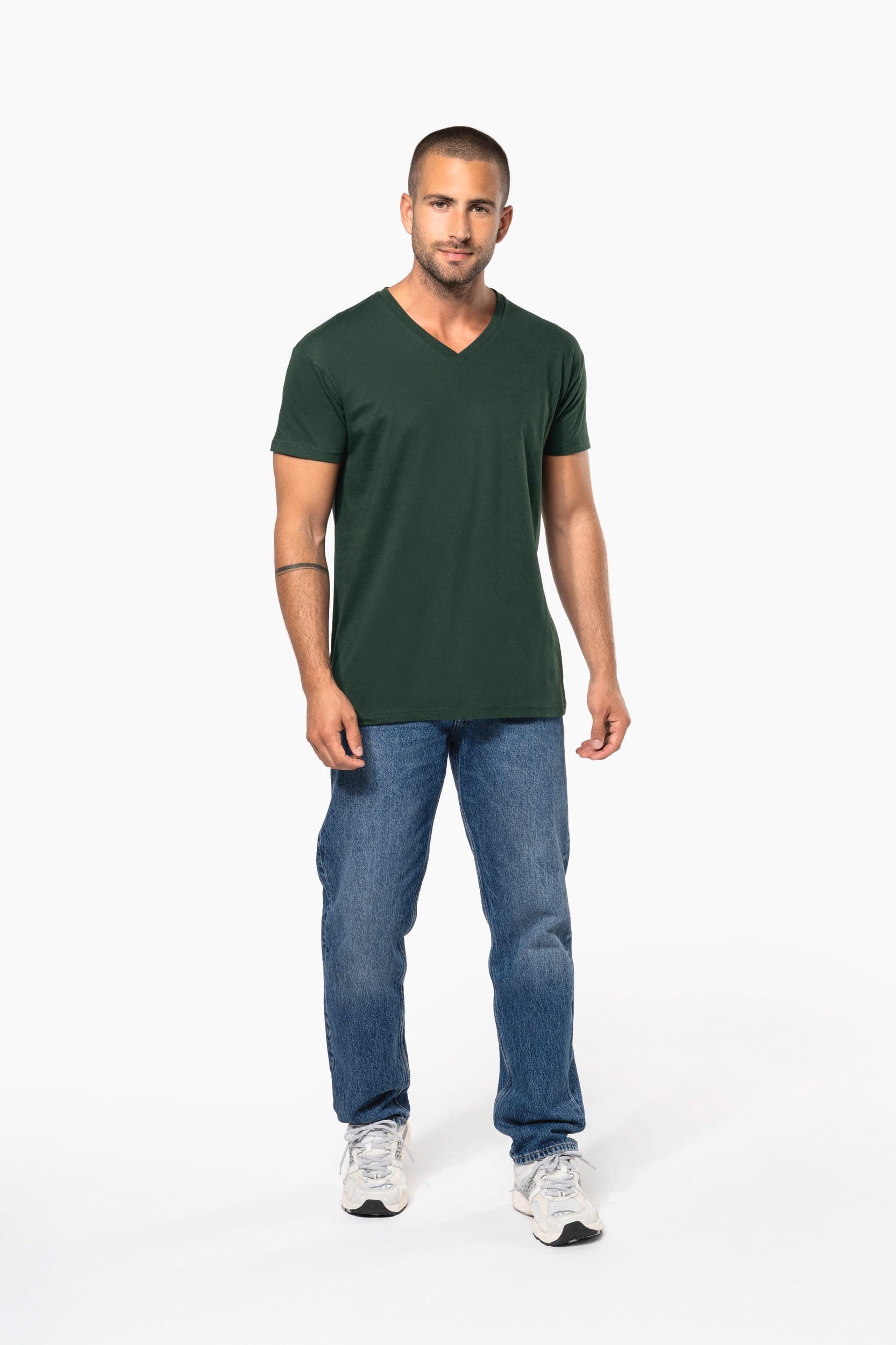T-shirt BIO150 de homem decote V