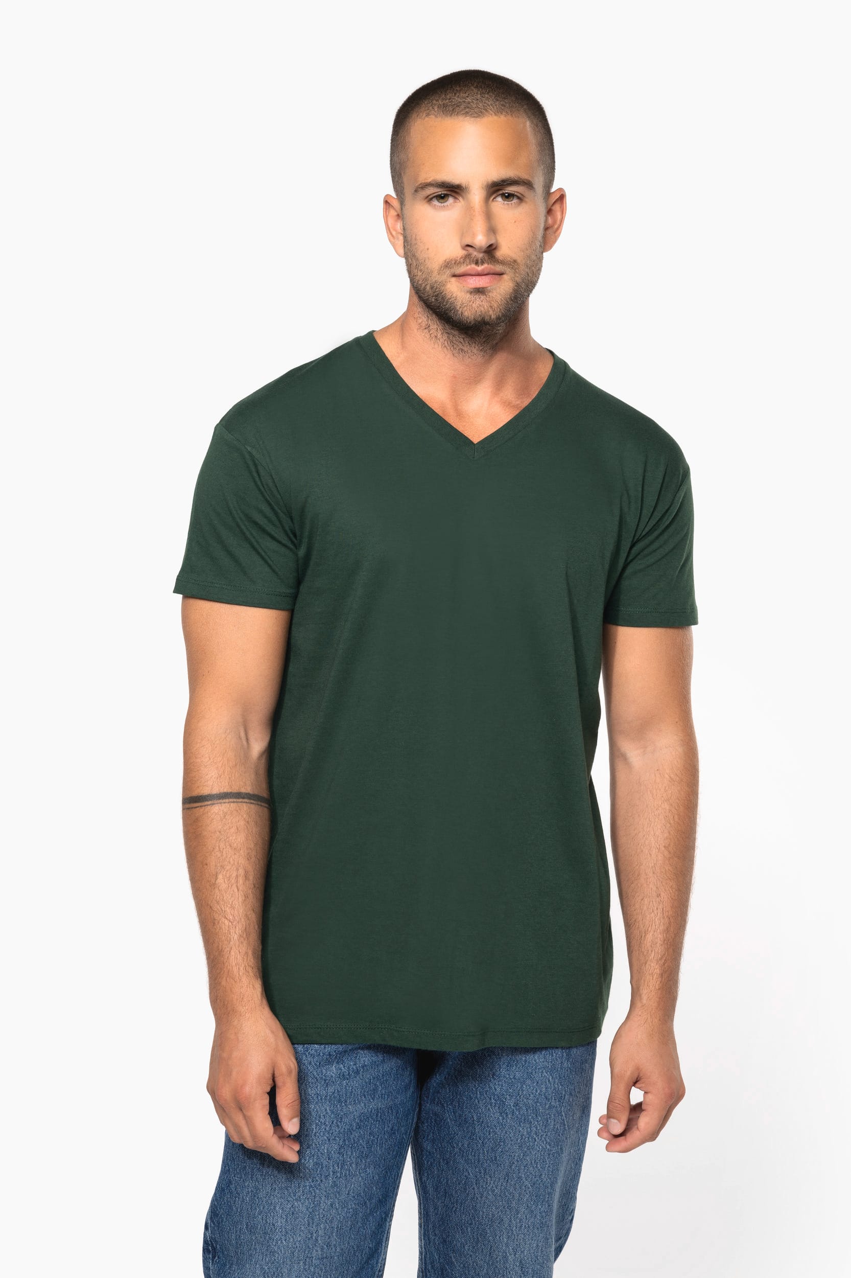 T-shirt BIO150 de homem decote V