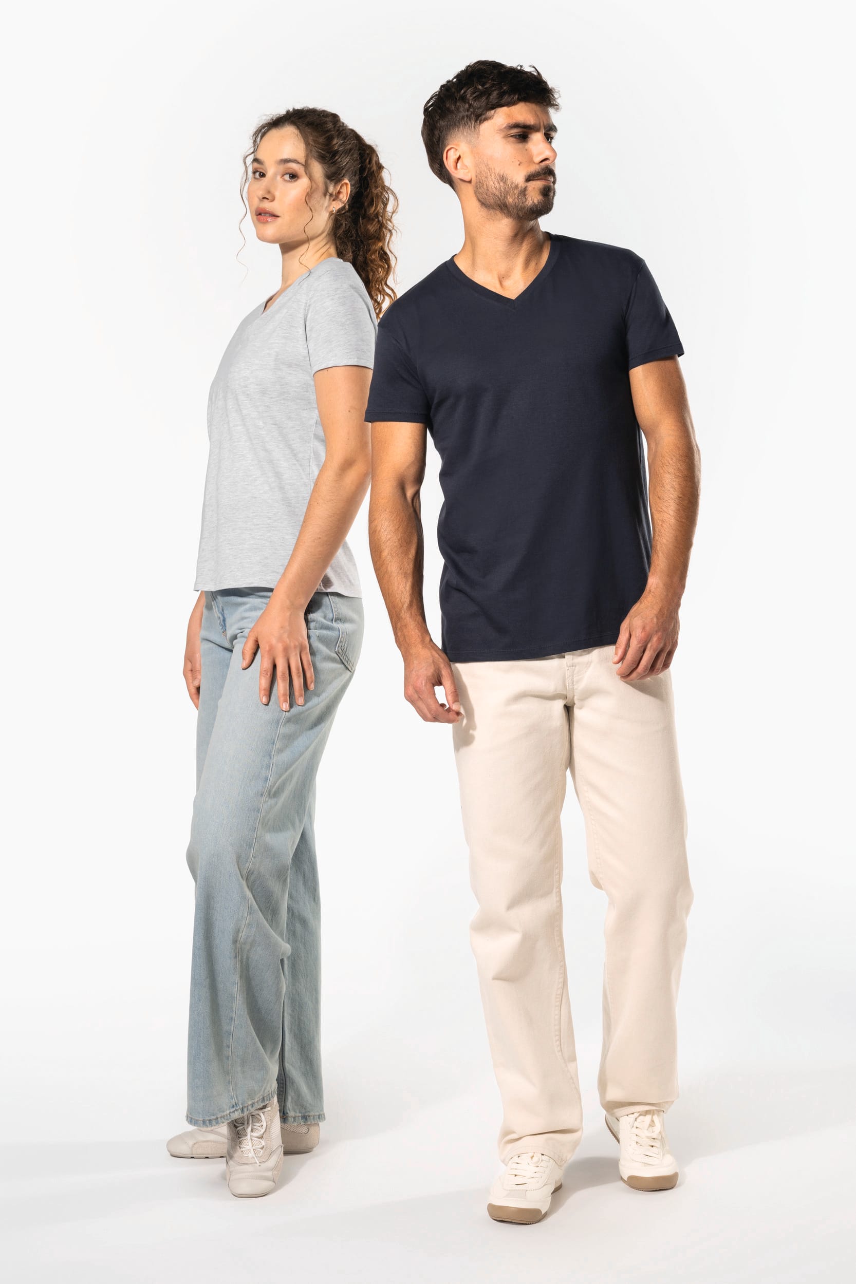Camiseta BIO150 cuello de pico hombre