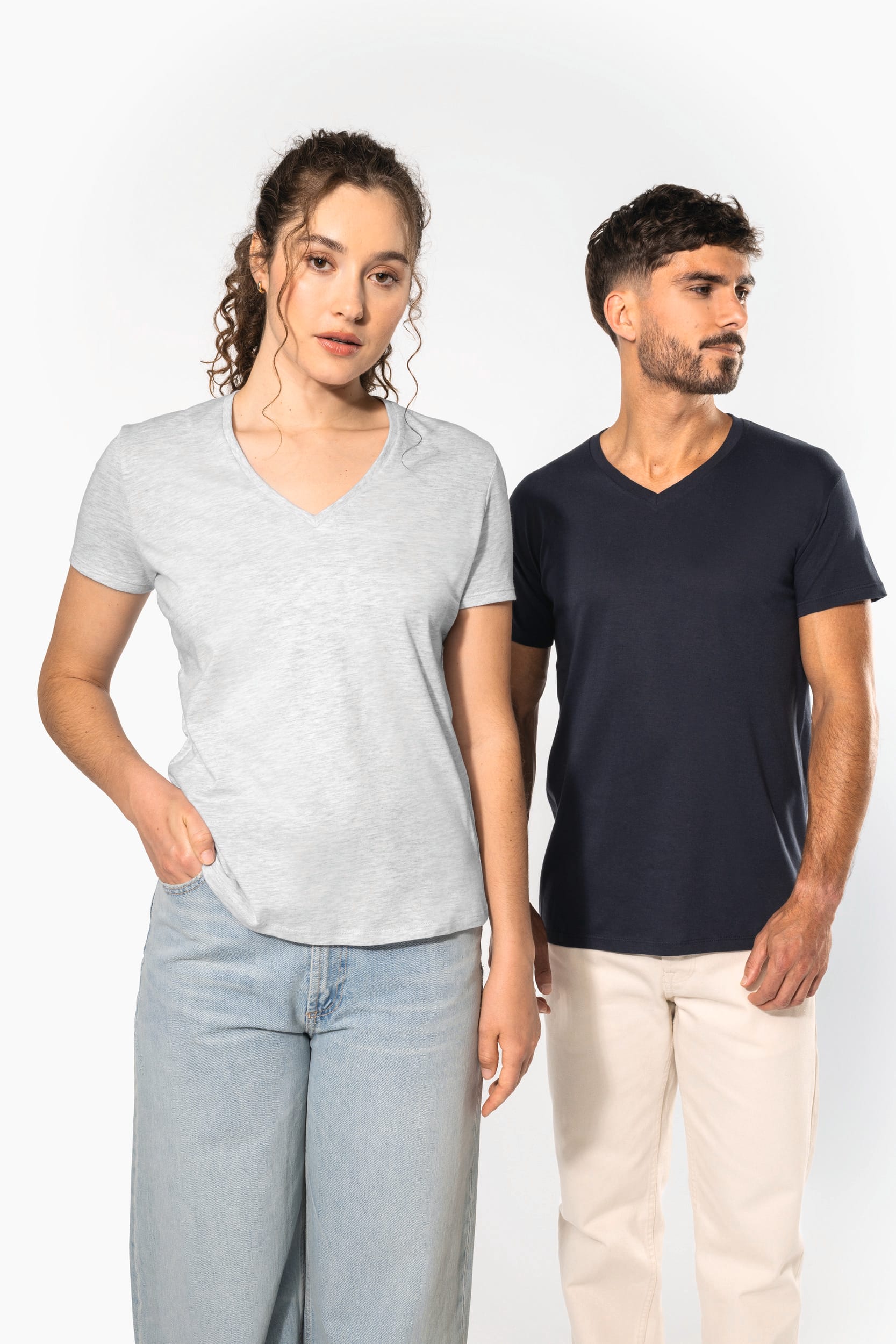 Camiseta BIO150 cuello de pico hombre