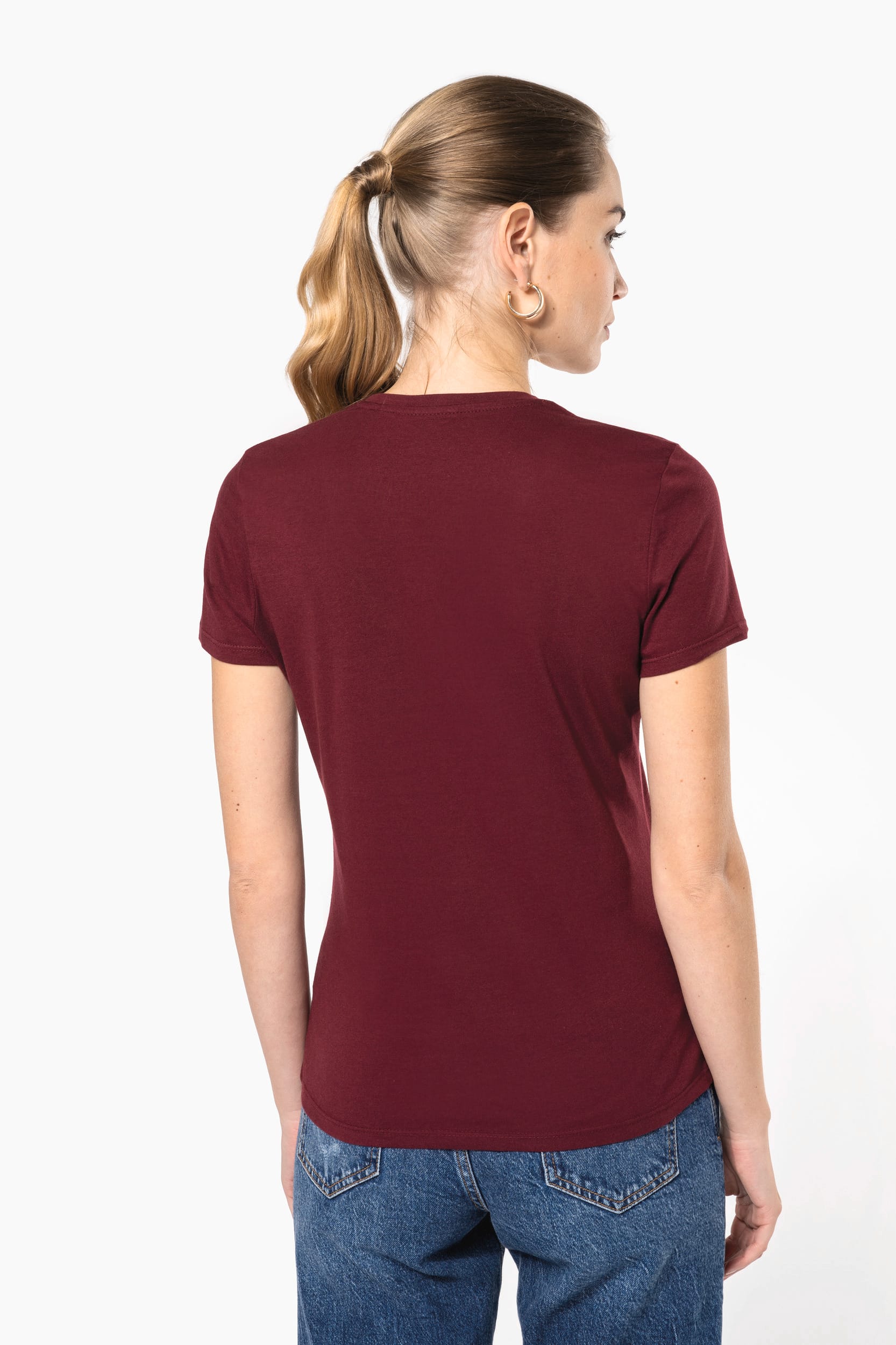 T-shirt BIO150 IC col V femme - Image 2
