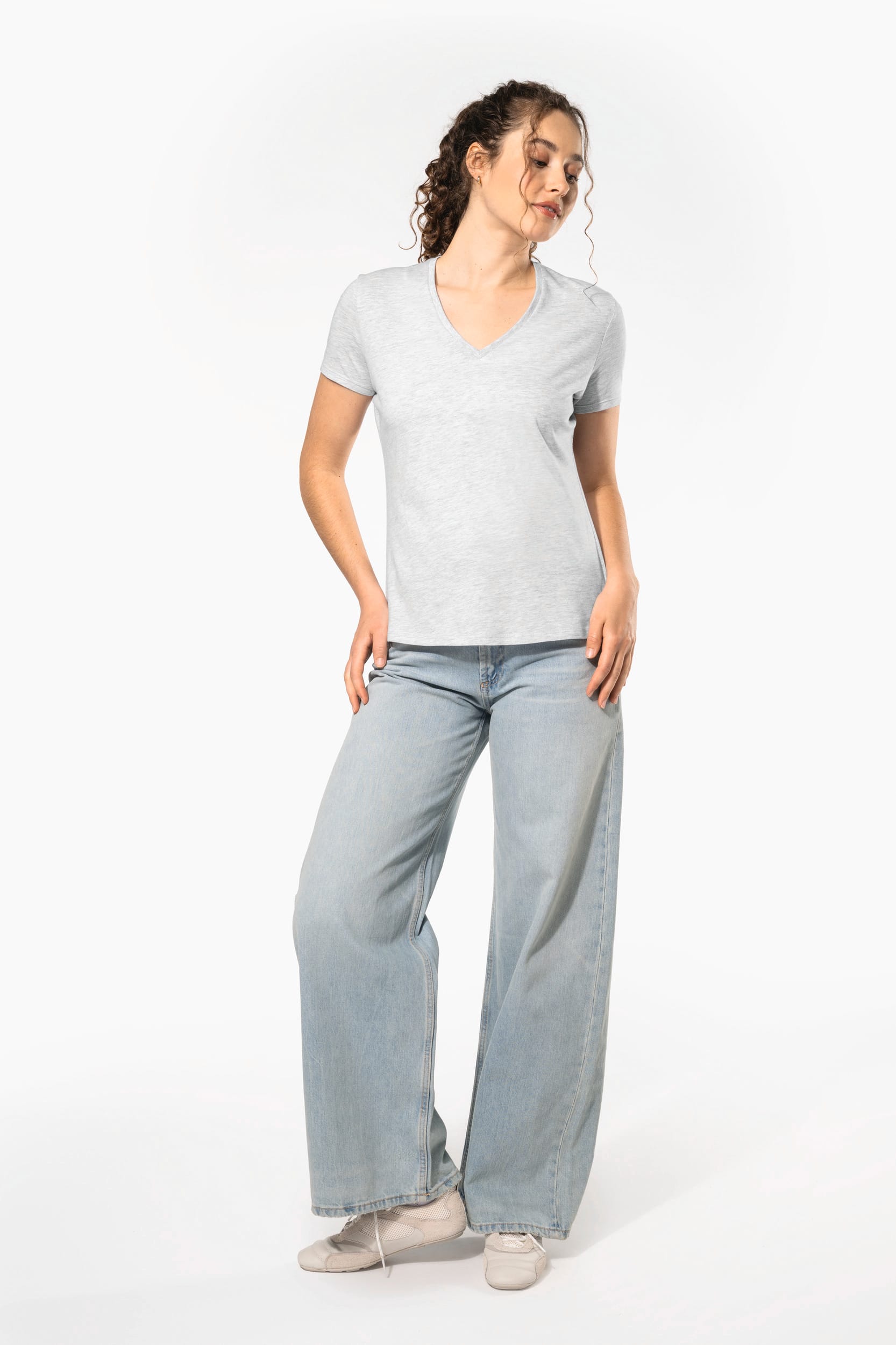 Camiseta BIO150 cuello de pico mujer