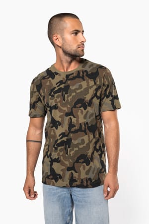 T-shirt camo korte mouwen