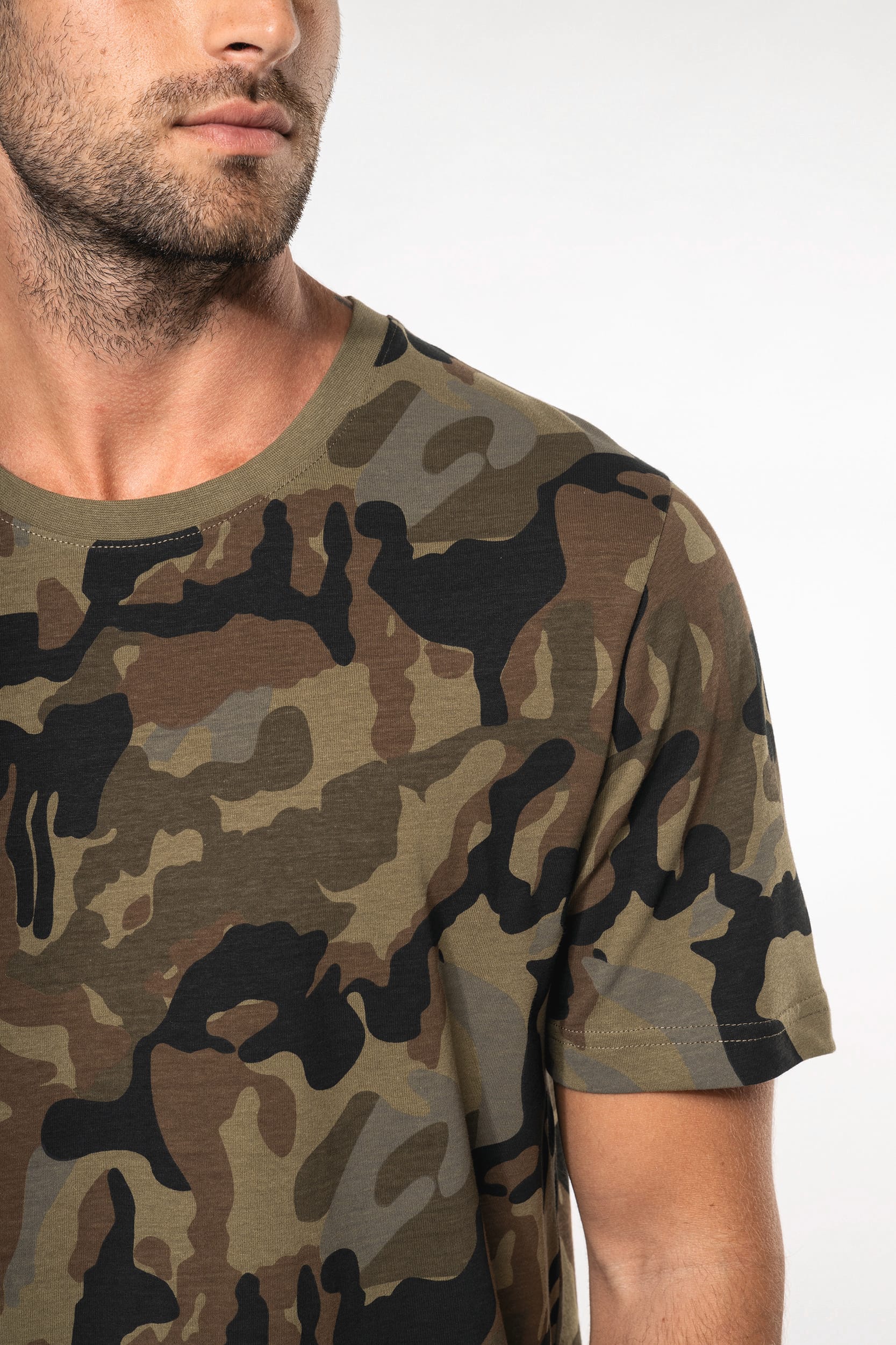 Men's short-sleeved camo t-shirt - Kariban