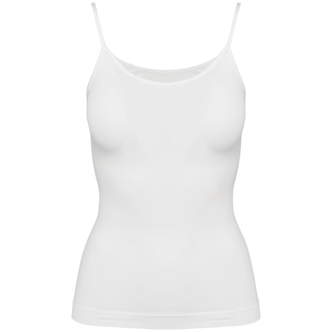 Top eco-responsável sem costuras e com alças finas de senhora