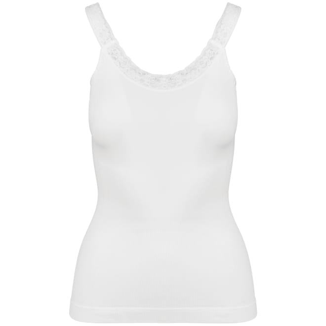 Top eco-responsável sem costura com renda