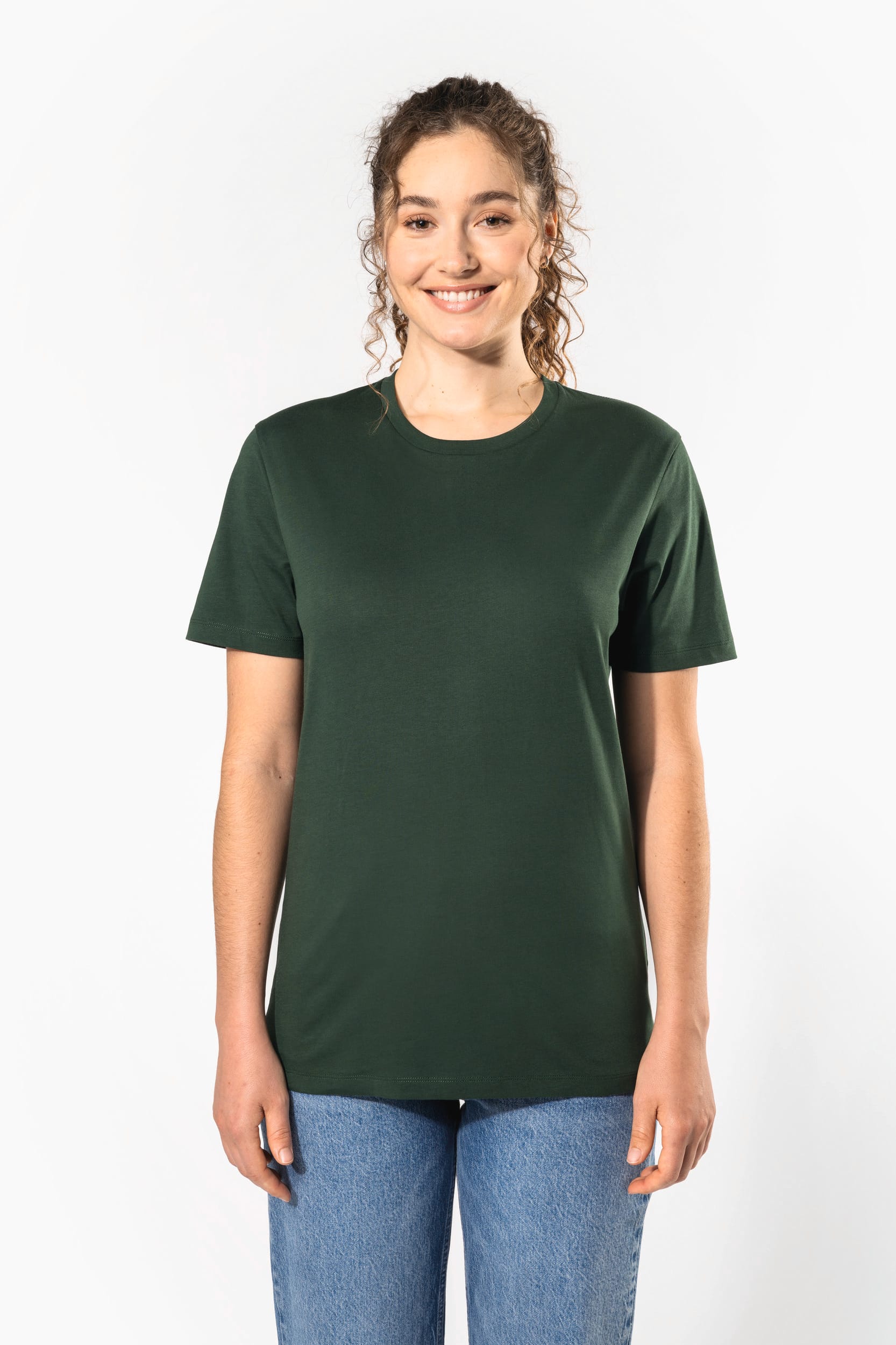 Camiseta de manga corta y cuello redondo unisex
