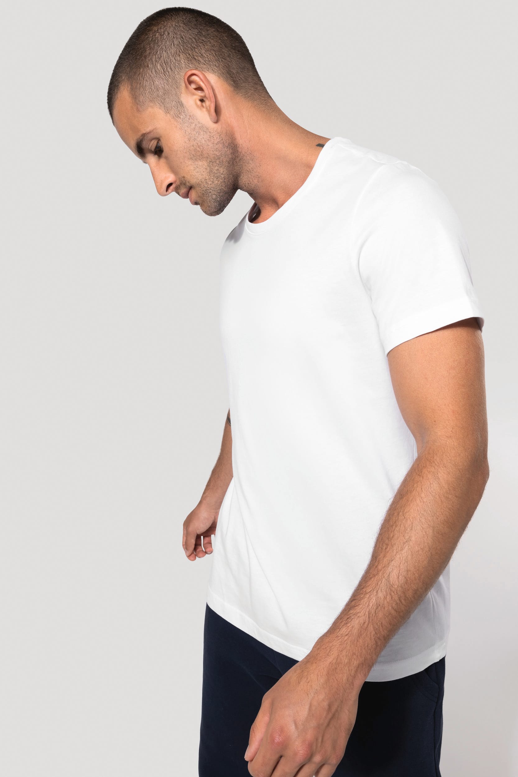 T-shirt col rond manches courtes homme