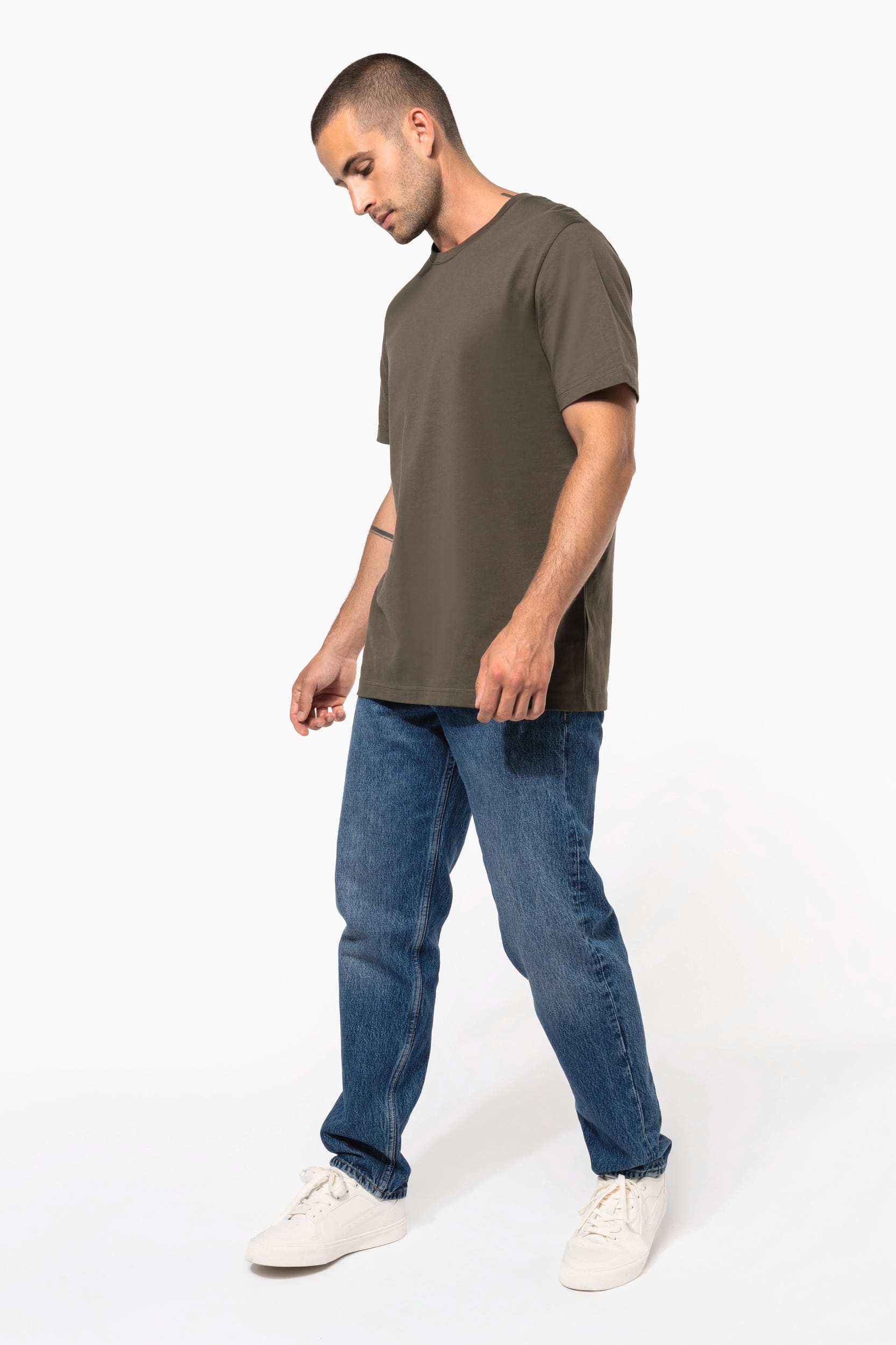 T-shirt col rond manches courtes homme