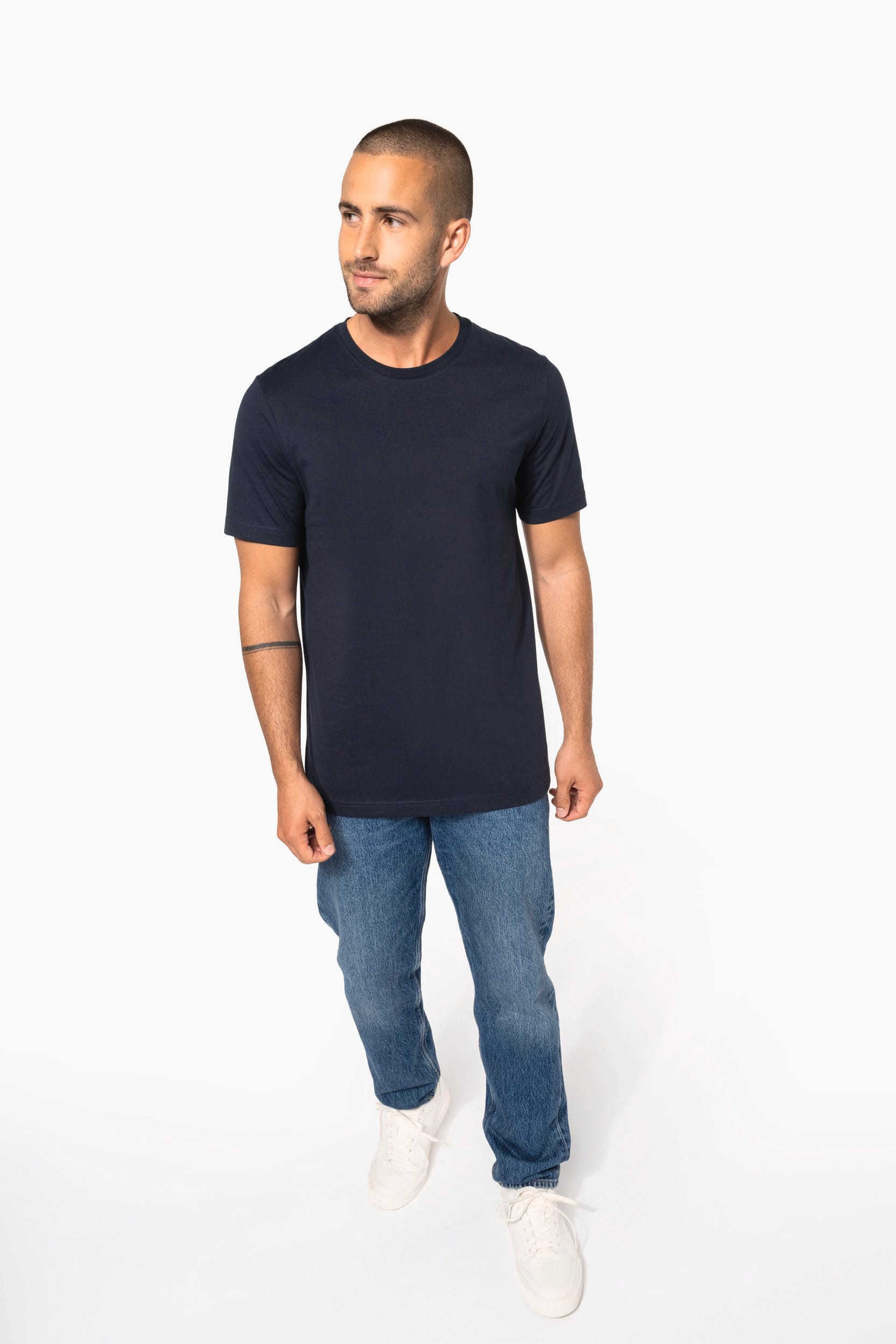 T-shirt col rond manches courtes homme