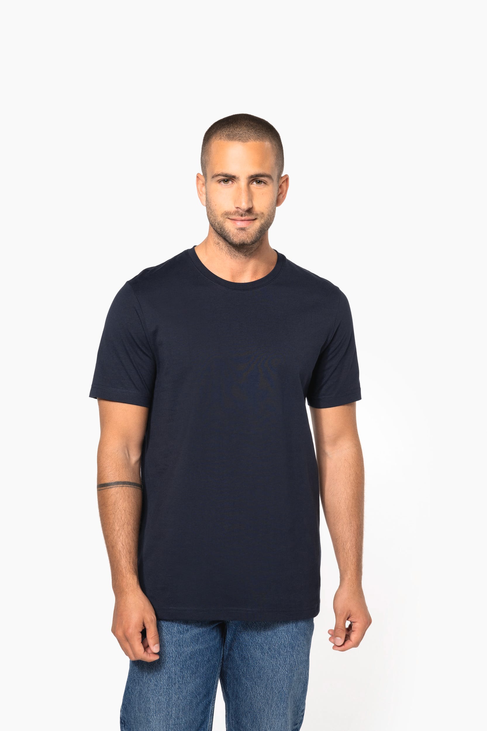 T-shirt col rond manches courtes homme