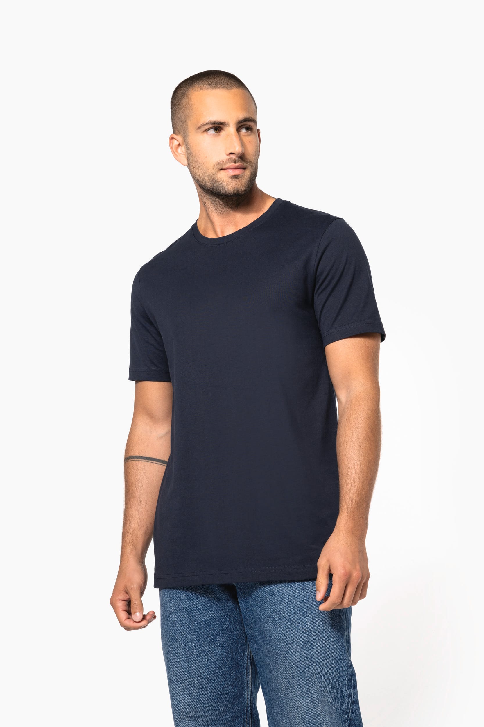 T-shirt col rond manches courtes homme