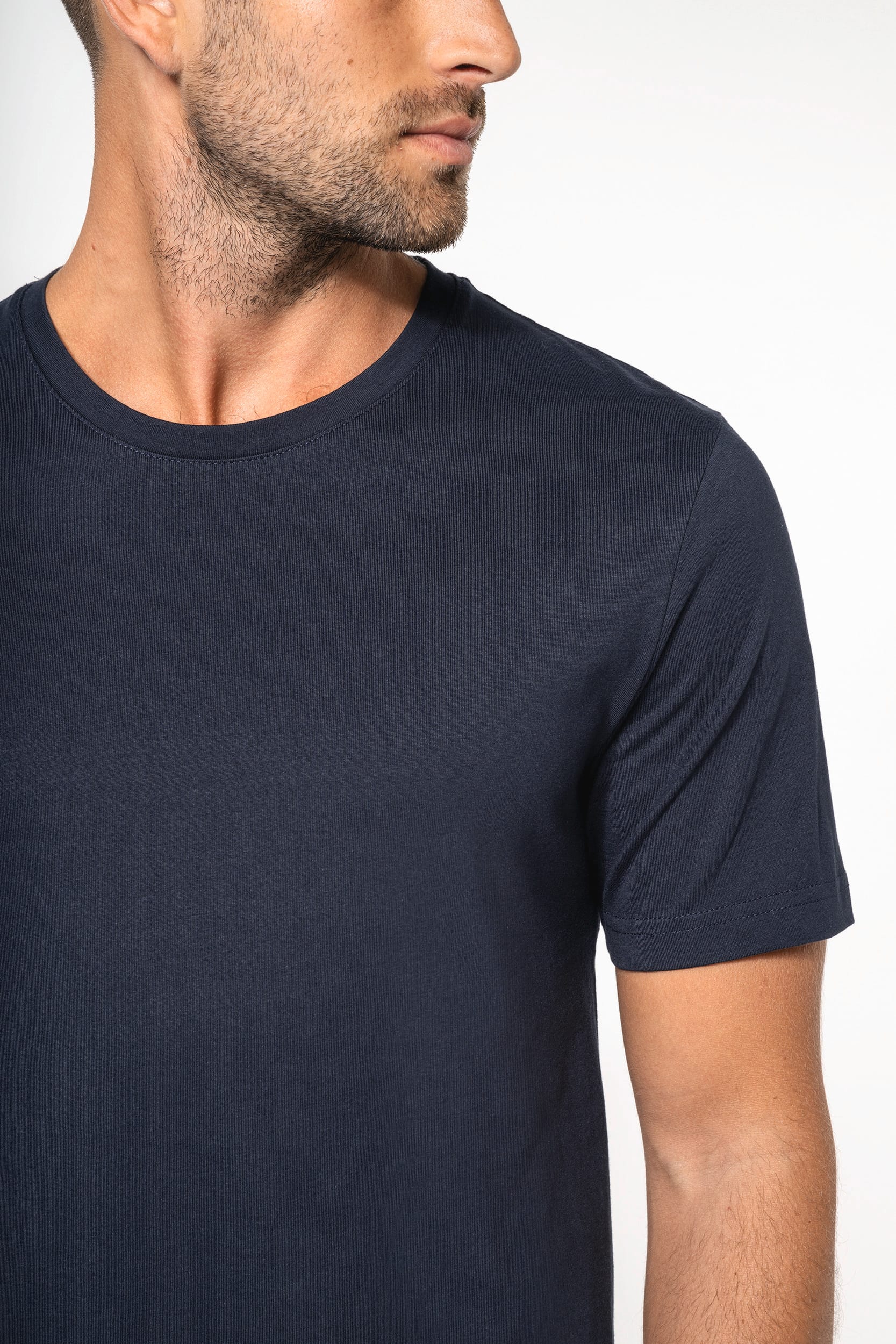 T-shirt col rond manches courtes homme