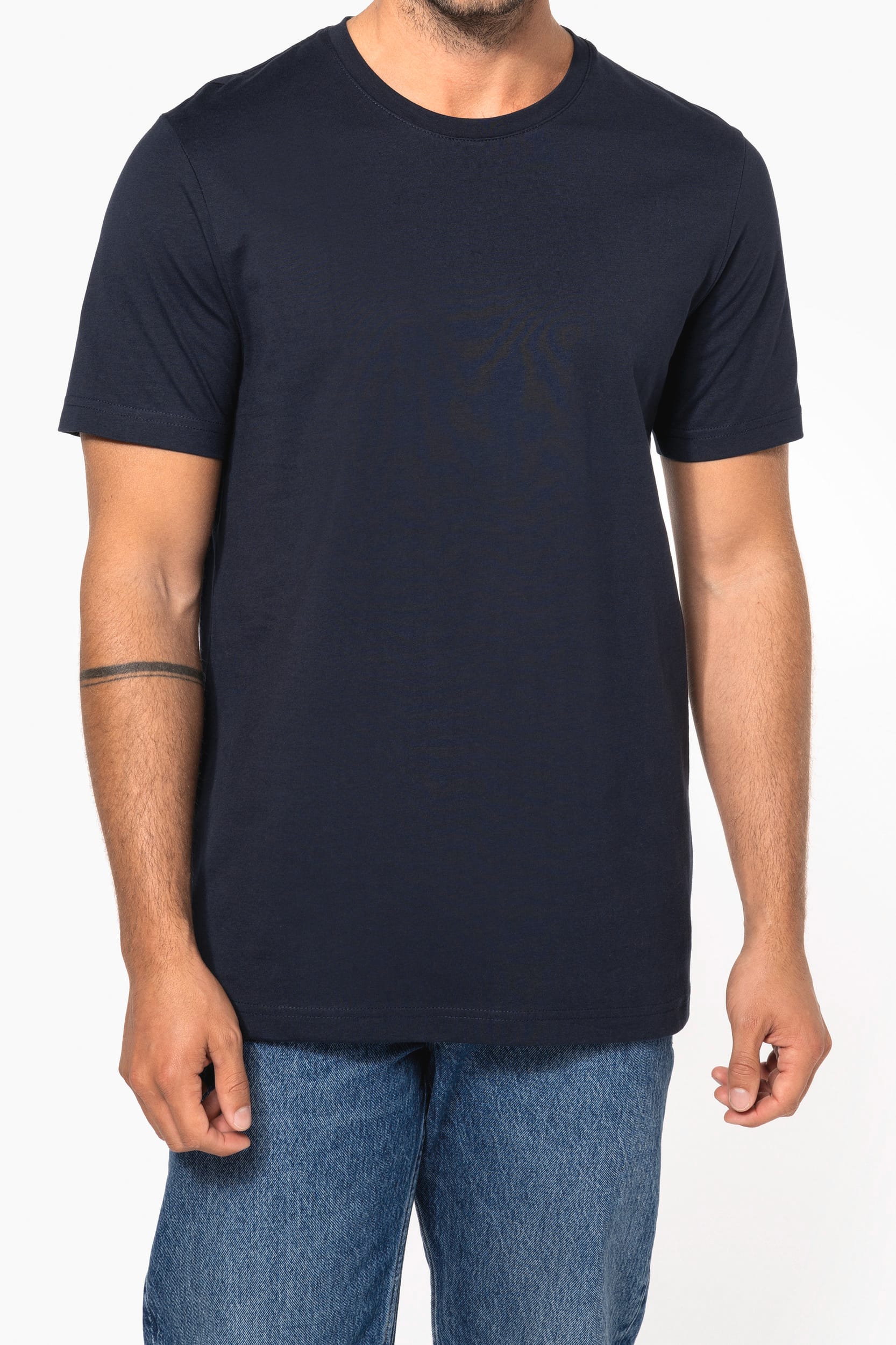 T-shirt col rond manches courtes homme