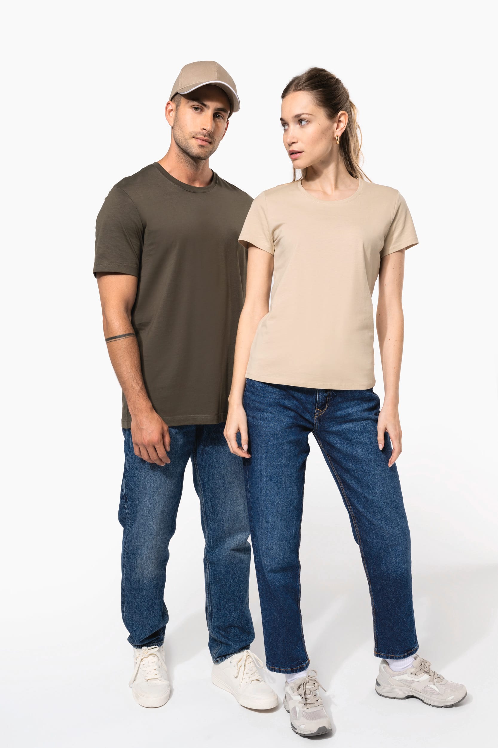 T-shirt col rond manches courtes homme