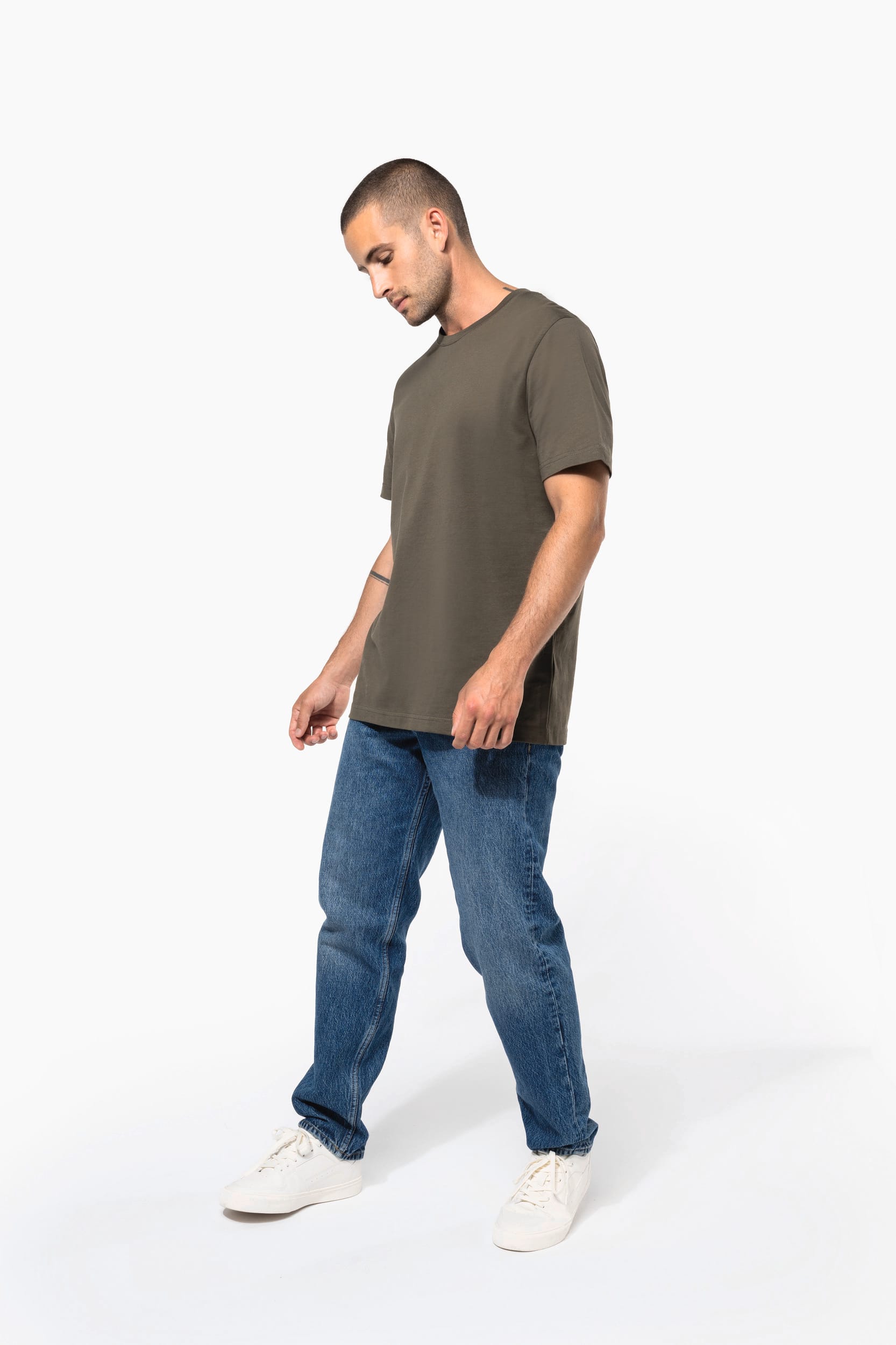 T-shirt col rond manches courtes homme