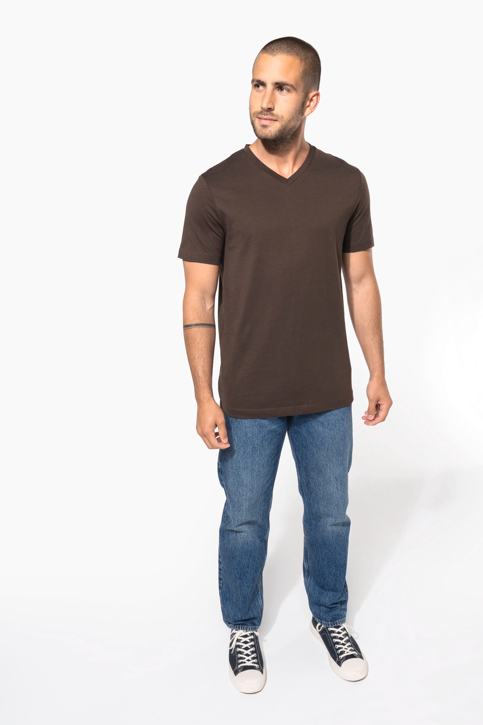 T-shirt col V manches courtes homme - Image 5