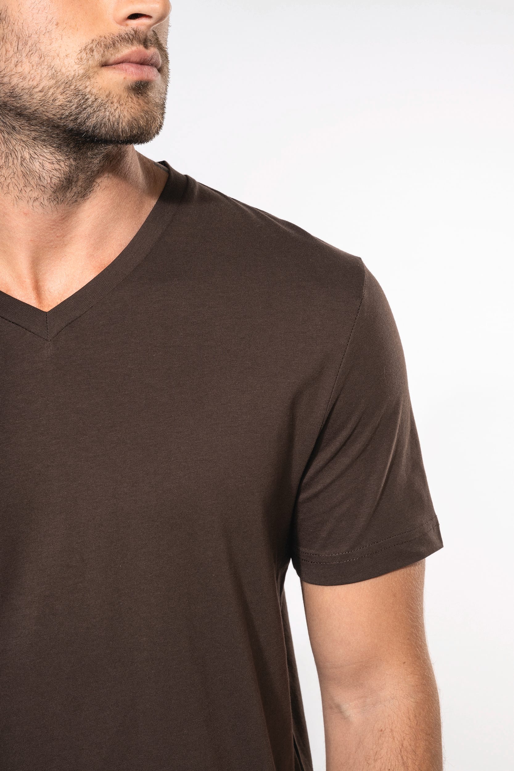 T-shirt col V manches courtes homme - Image 4