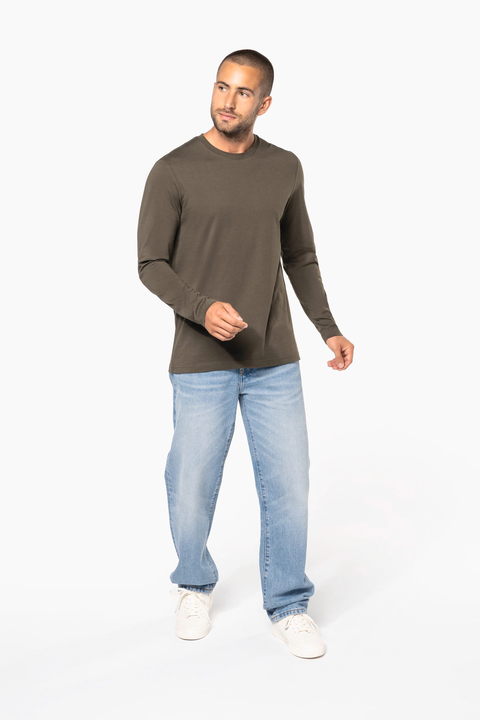 T-shirt col rond manches longues homme - Image 8