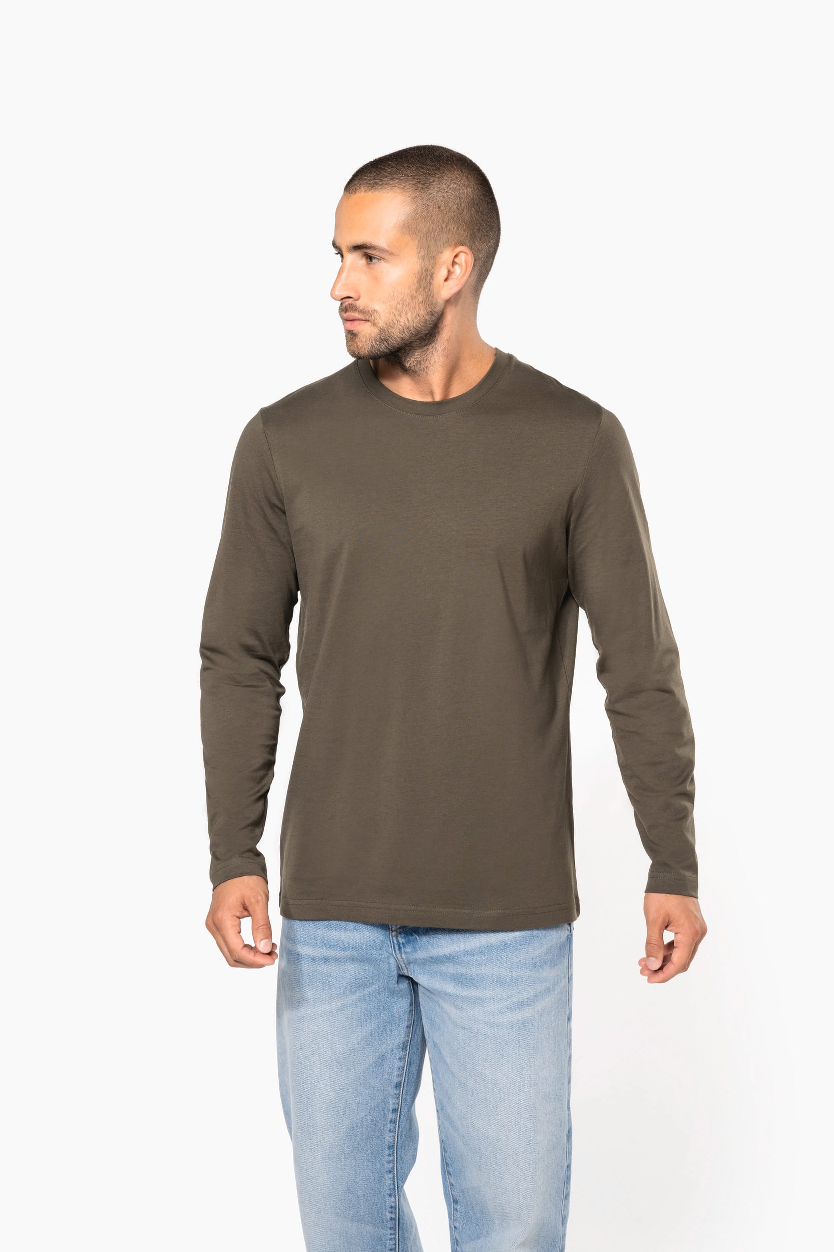 T-shirt col rond manches longues homme - Image 9