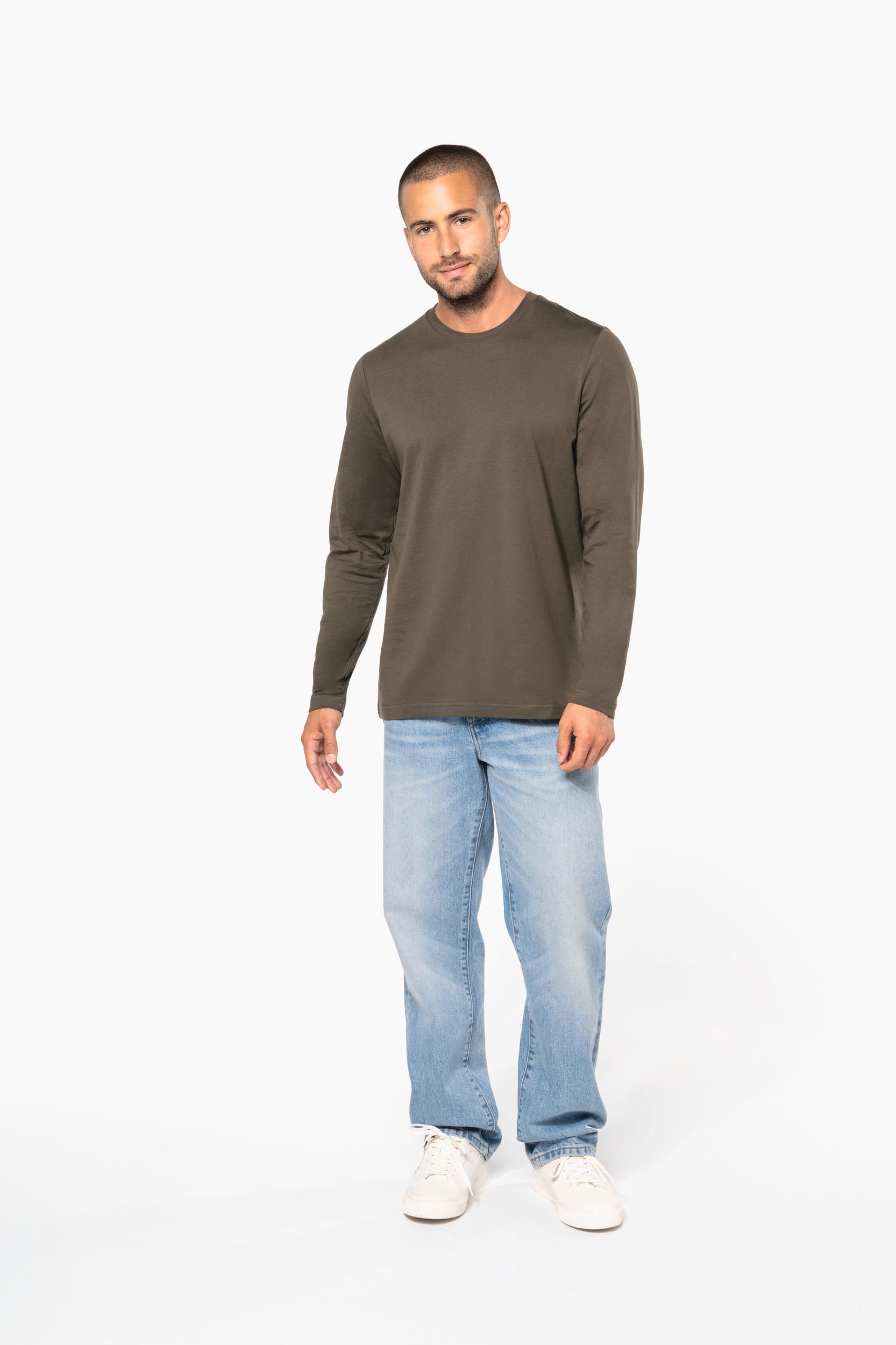 T-shirt col rond manches longues homme - Image 6