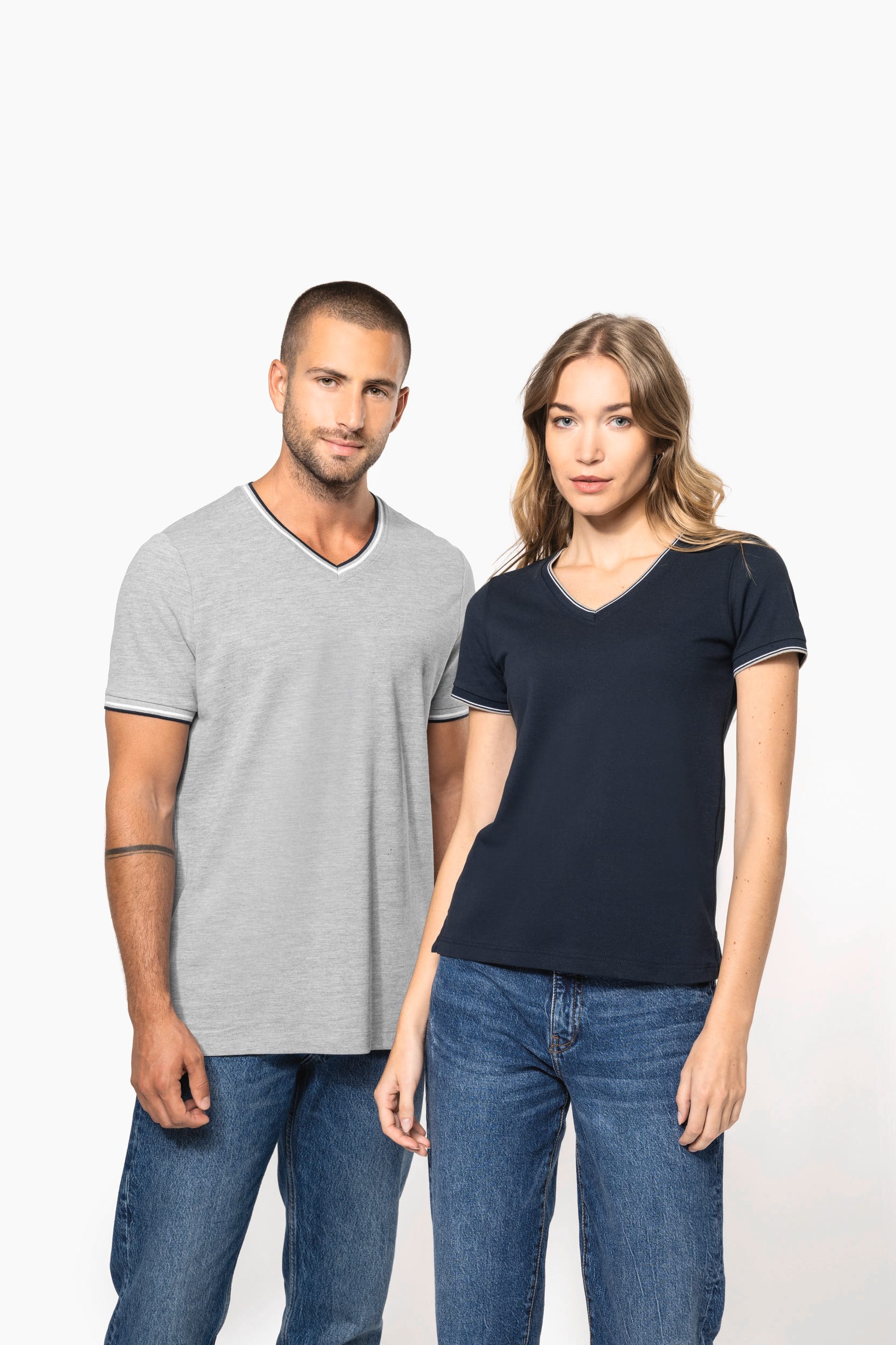 T-shirt maille piquée col V homme - Image 12