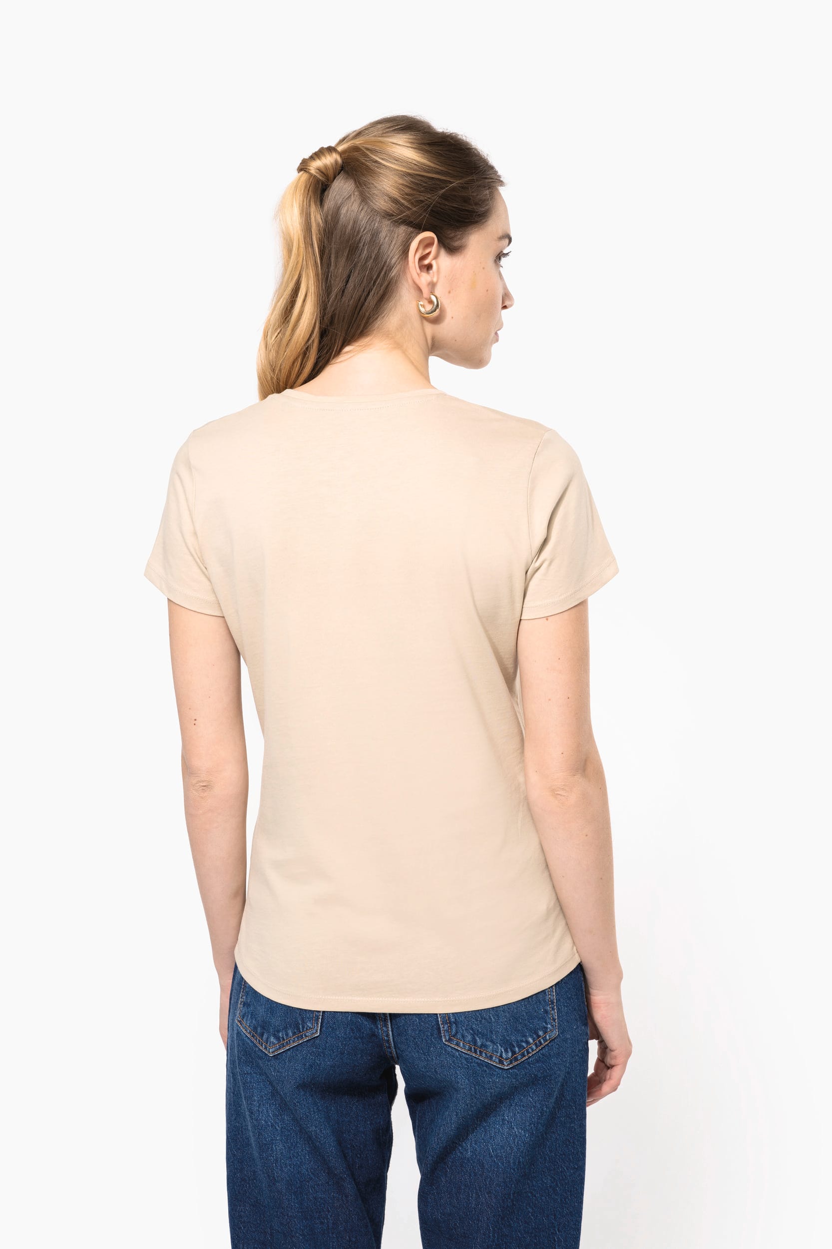 T-shirt col rond manches courtes femme - Image 2