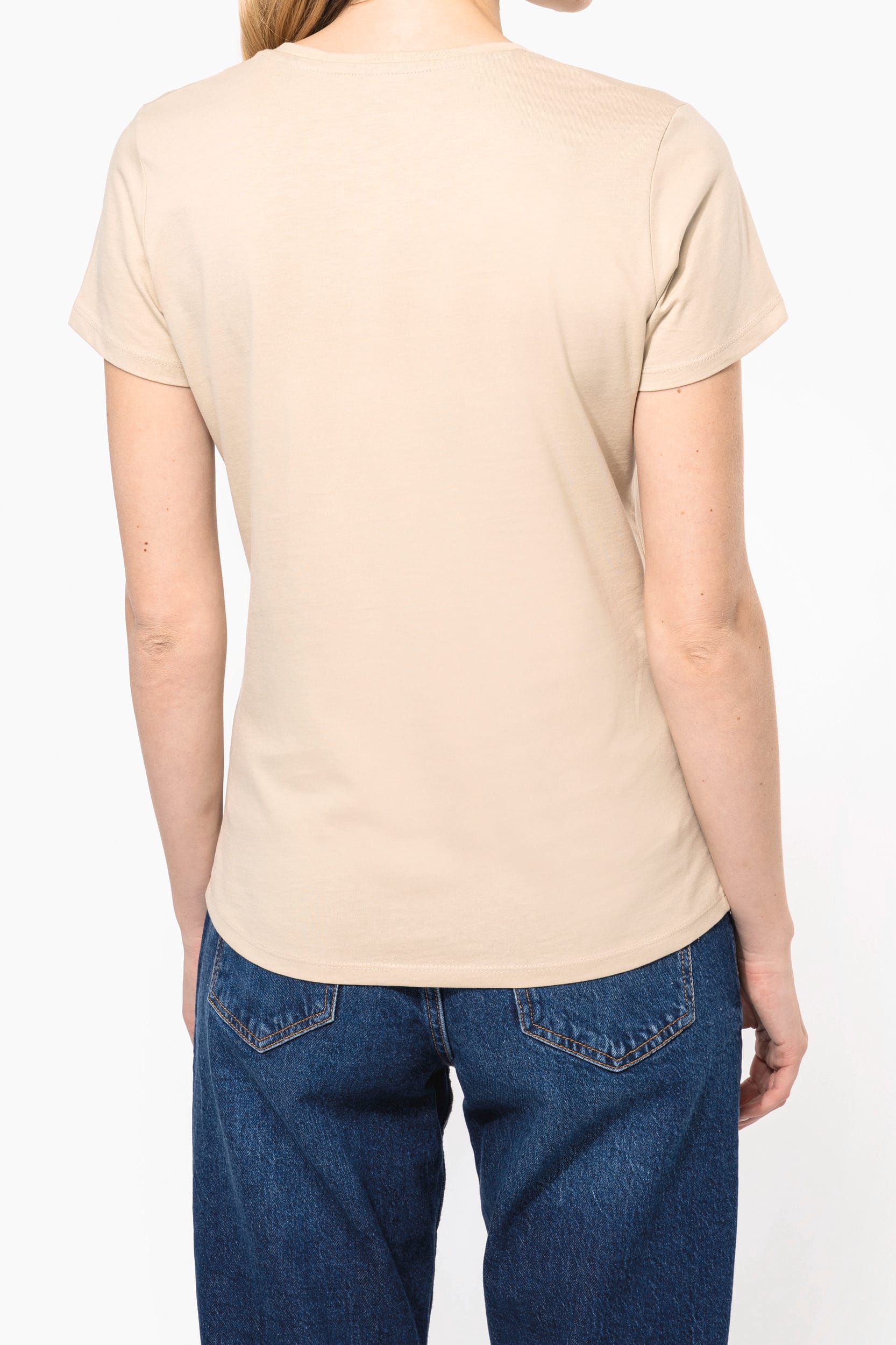 T-shirt col rond manches courtes femme