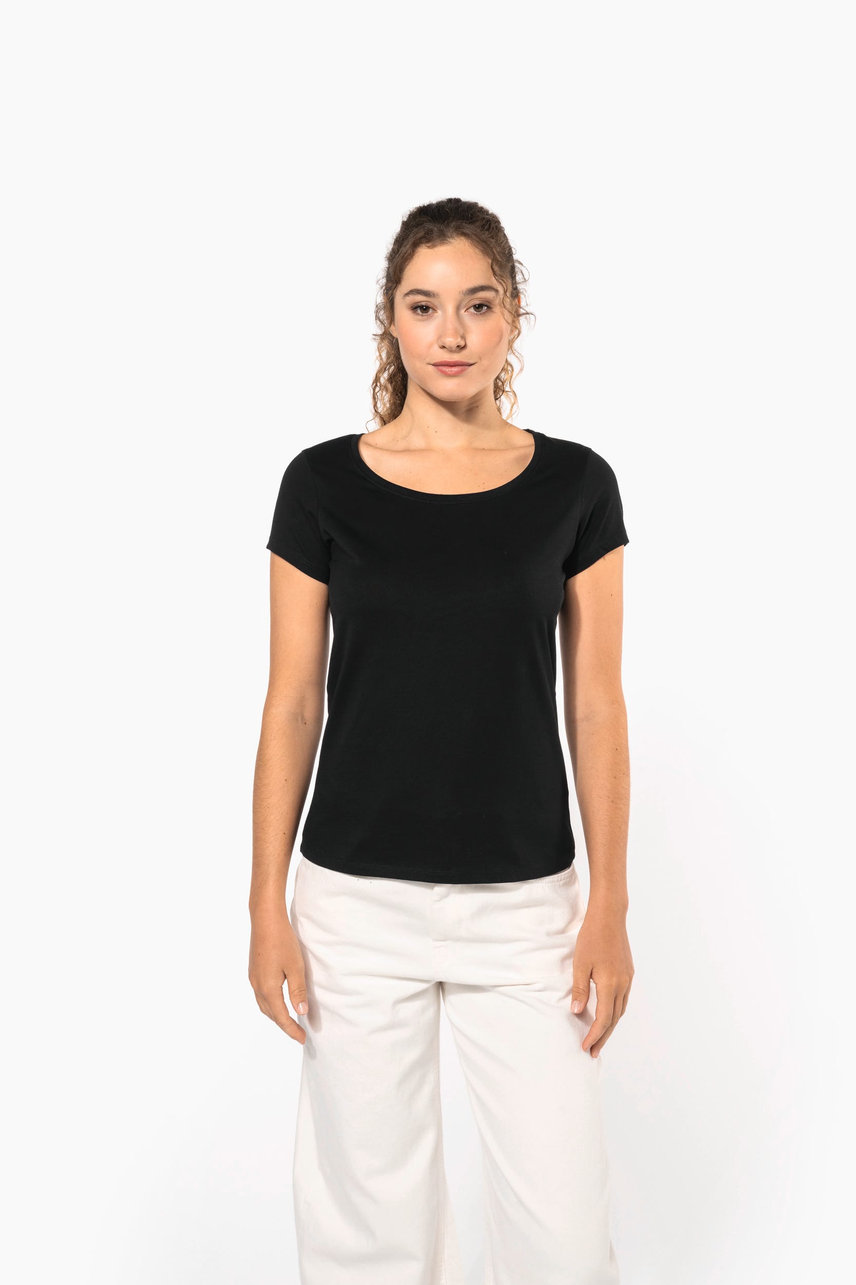 T-shirt col bateau manches courtes femme - Image 5