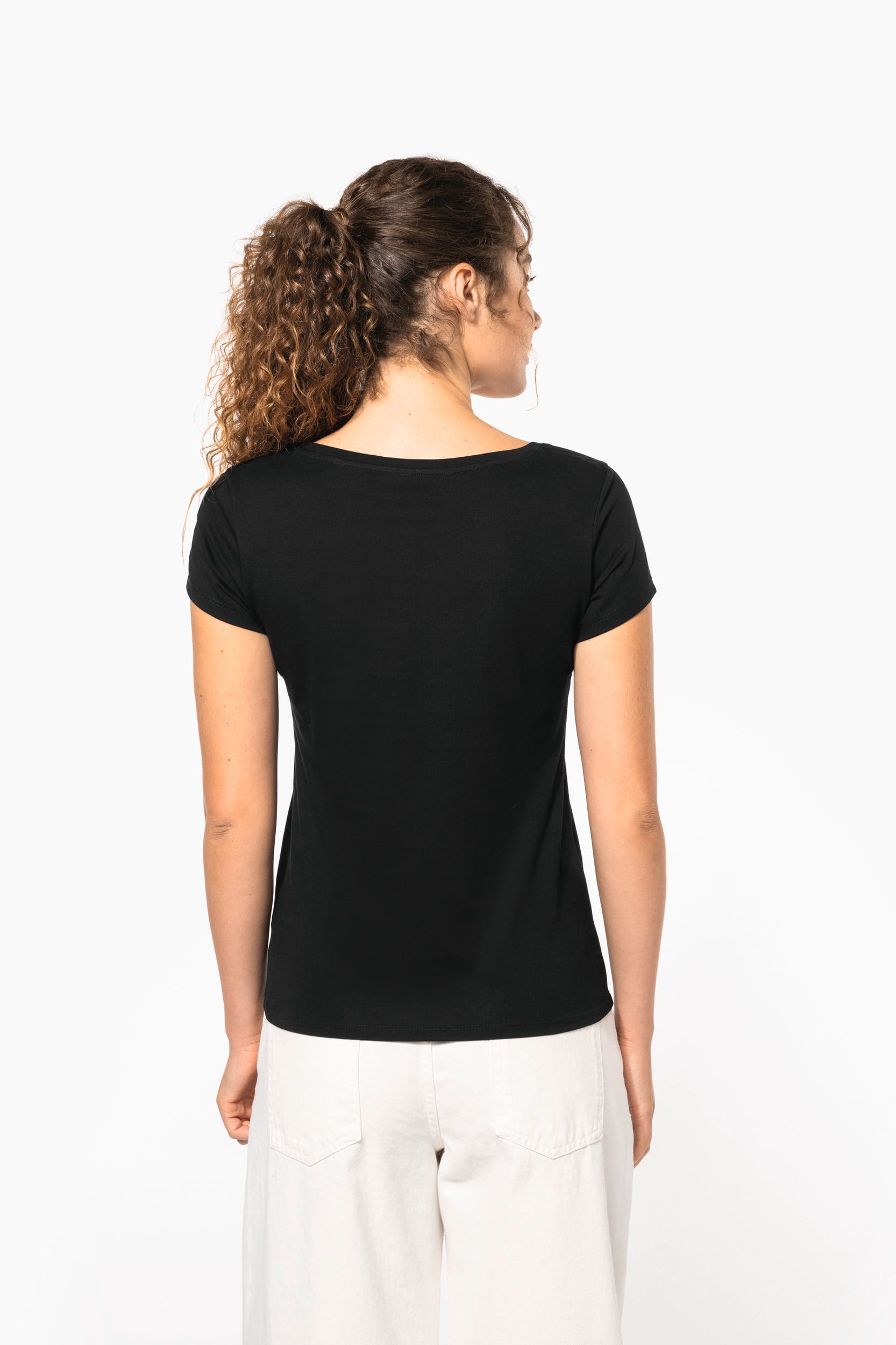 T-shirt col bateau manches courtes femme - Image 2