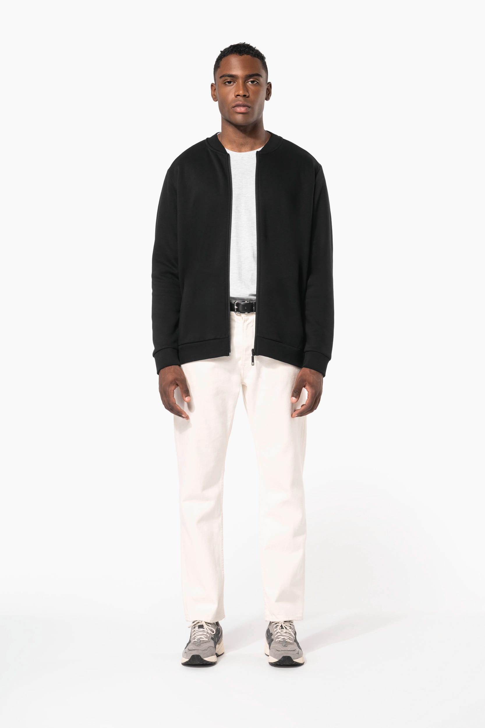 Casaco cardado com fecho