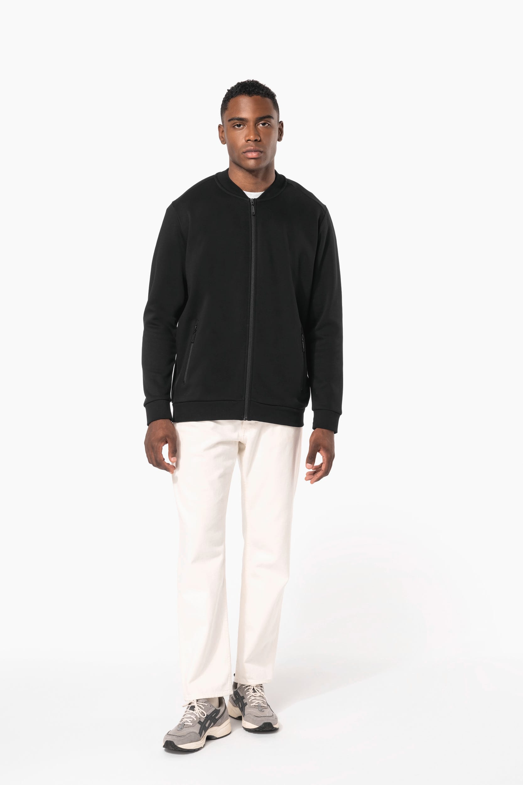 Casaco cardado com fecho