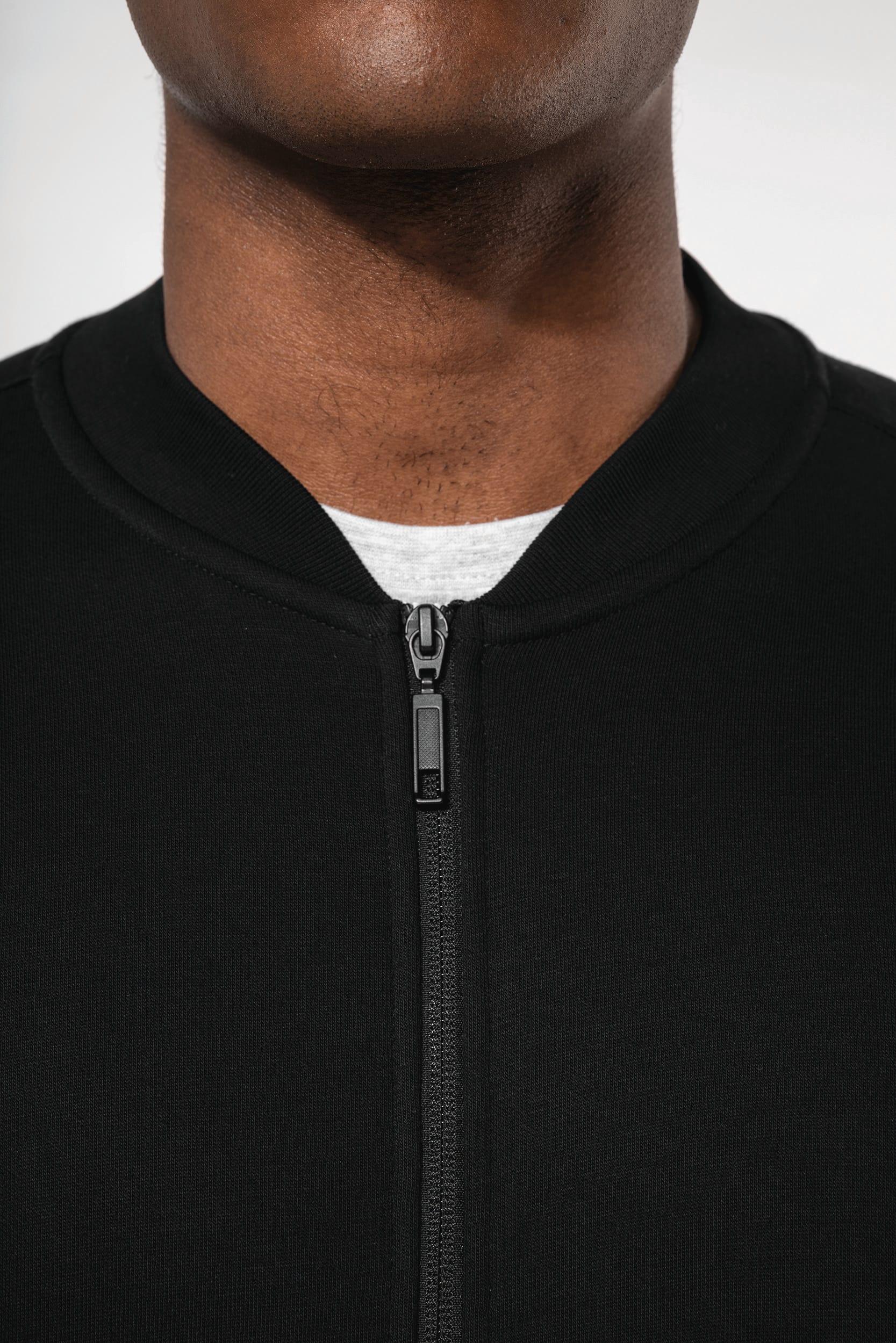 Casaco cardado com fecho