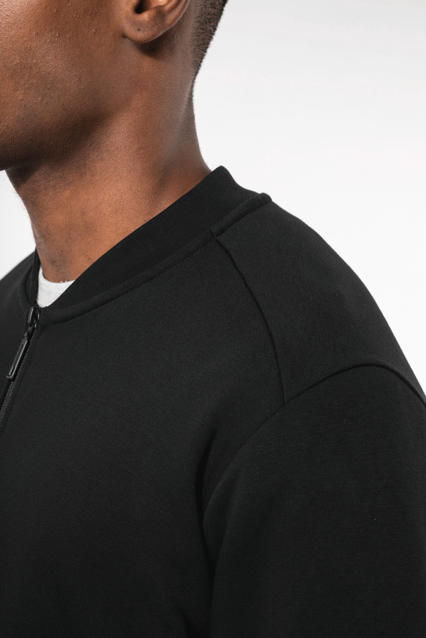 Casaco cardado com fecho