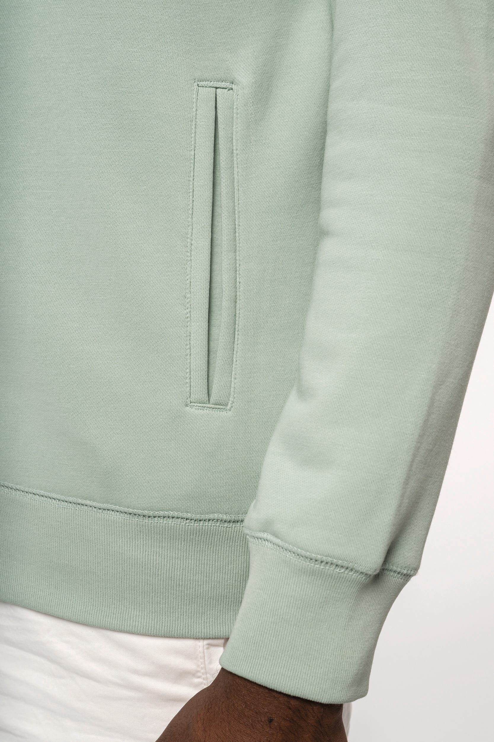 Sweat-shirt french terry écoresponsable zippé à capuche unisexe - Image 5