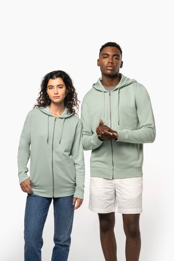 Sweat à Capuche Zippé Kariban - Matière Coton/Polyester - Poches Kangourou - Confortable Et Chaud