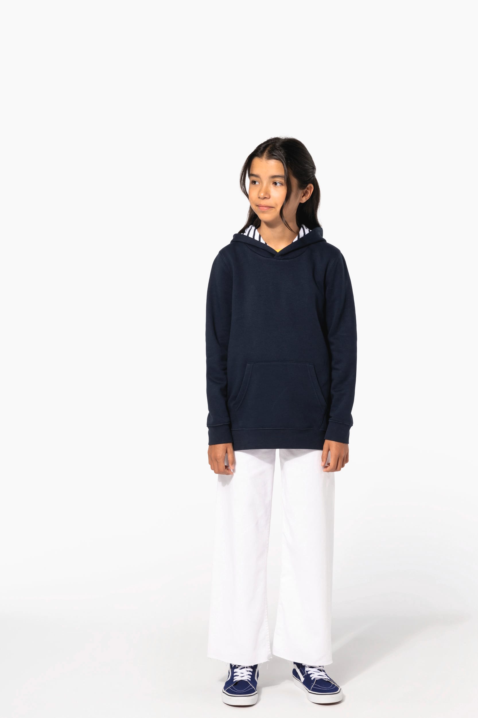 Sweat-shirt à capuche contrastée à motifs enfant unisexe - Image 16
