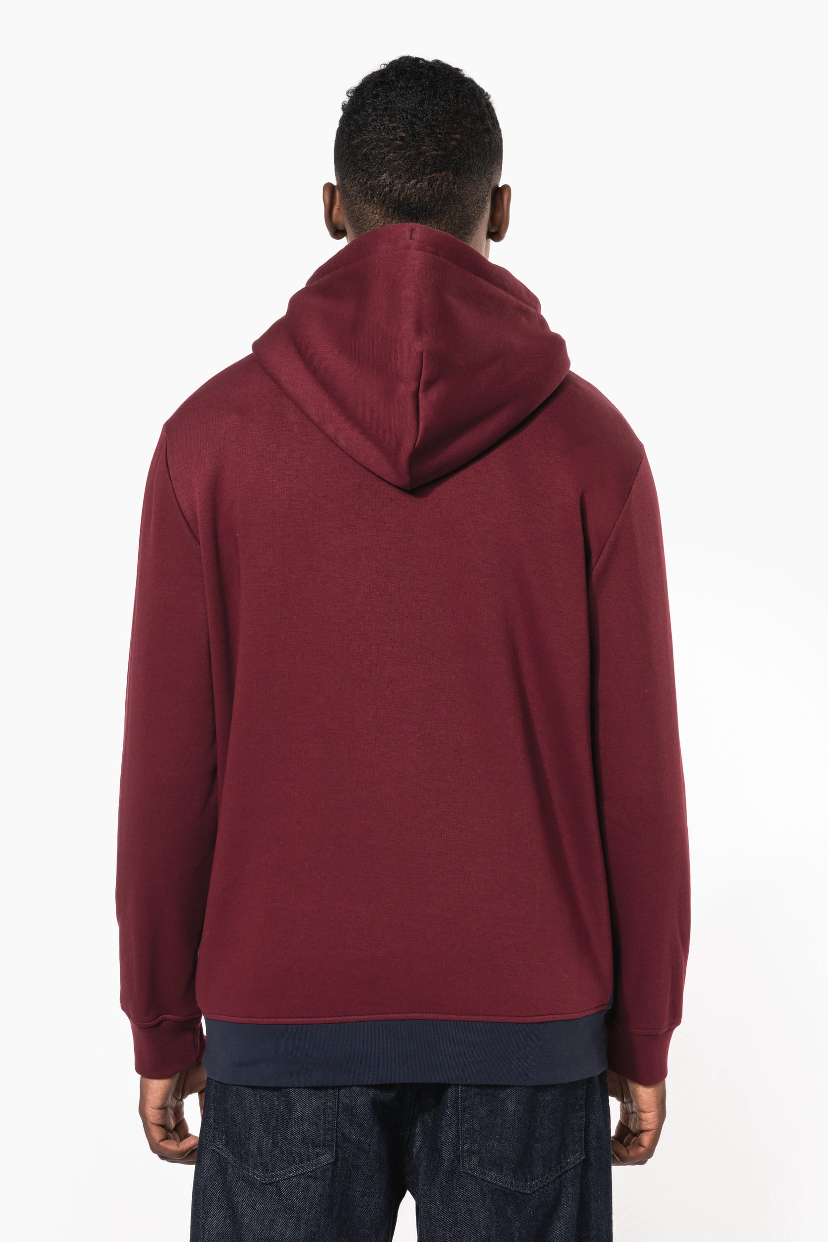 Sweat-shirt tricolore à capuche unisexe - Image 5