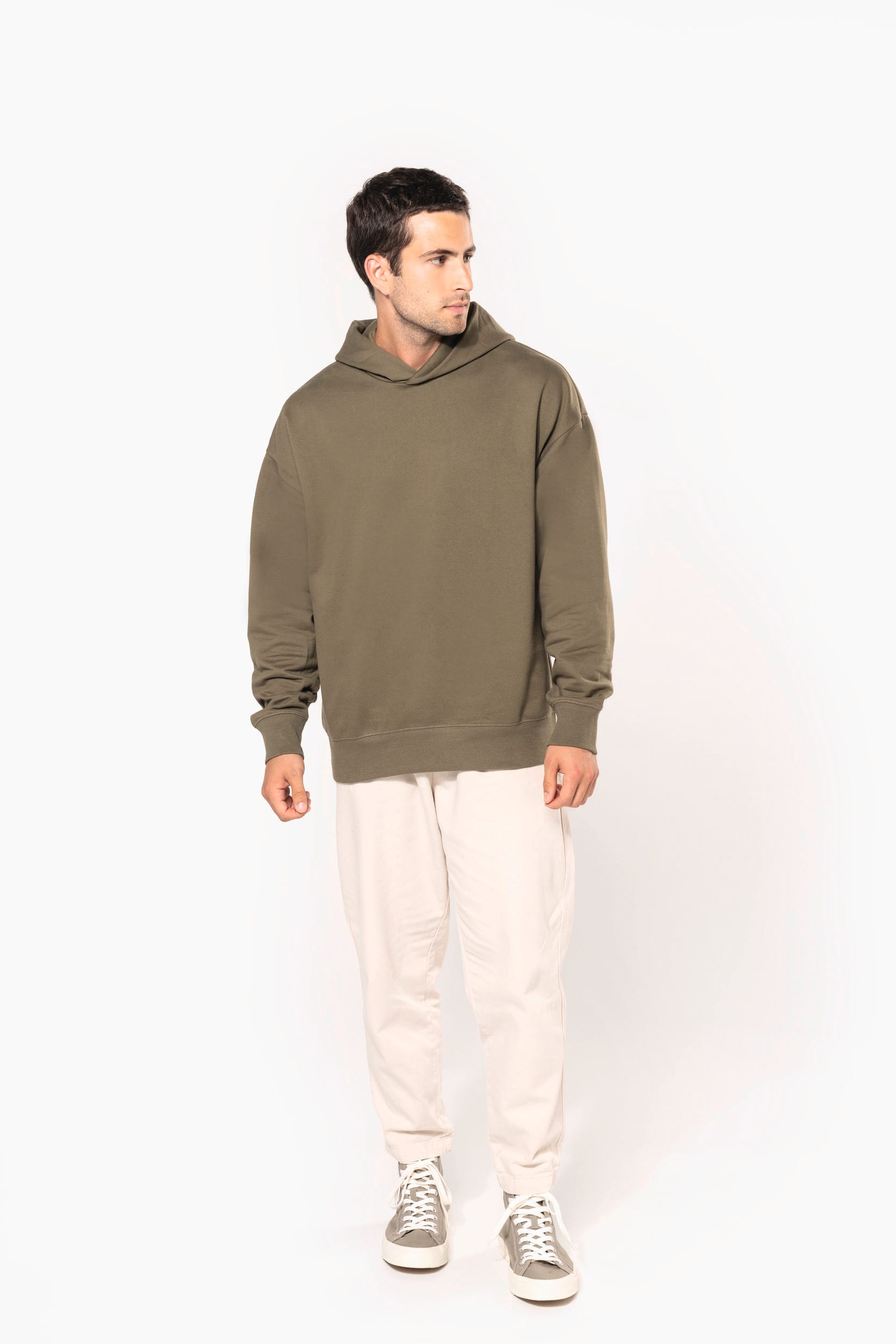 Sweatshirt à capuche molleton oversize unisexe